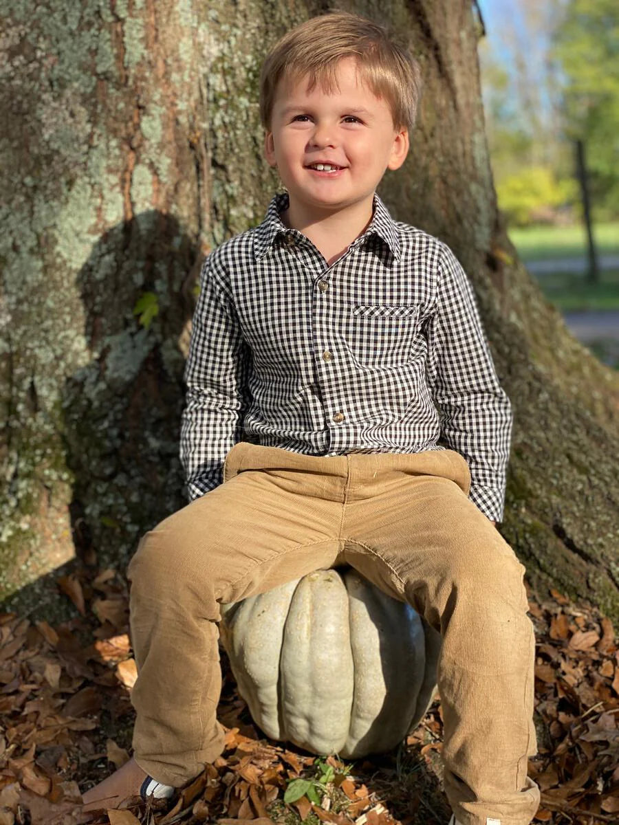 Tally Cord Pant in Brown