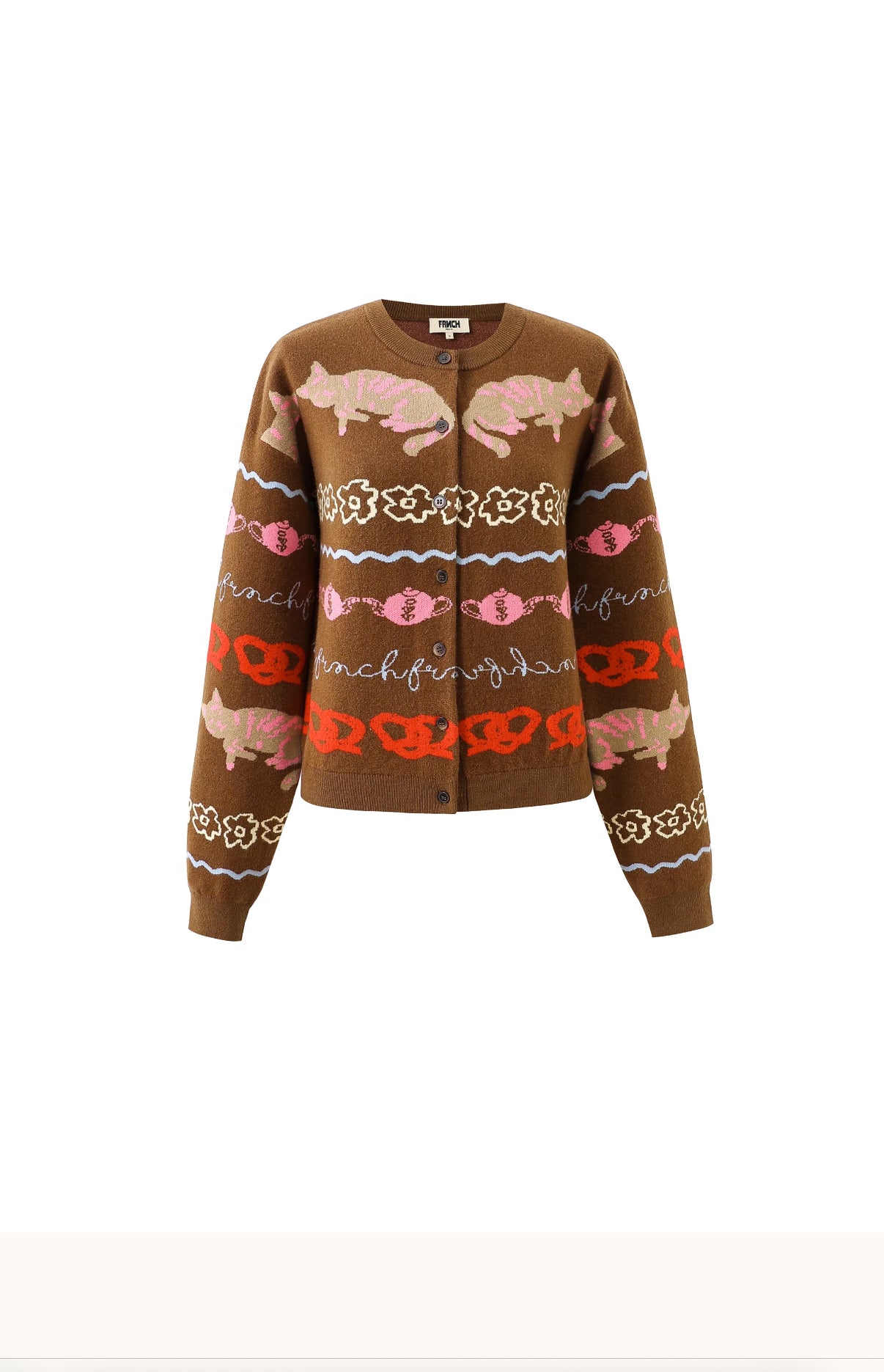 ABYSSIN CARDIGAN ICE BROWN