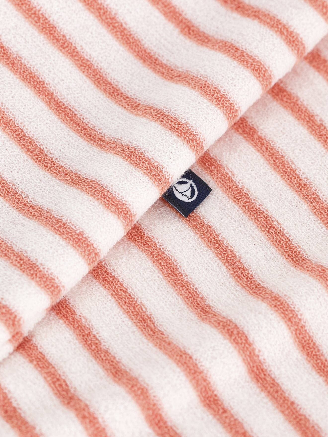 STRIPY COTTON TERRY PLAYSUIT