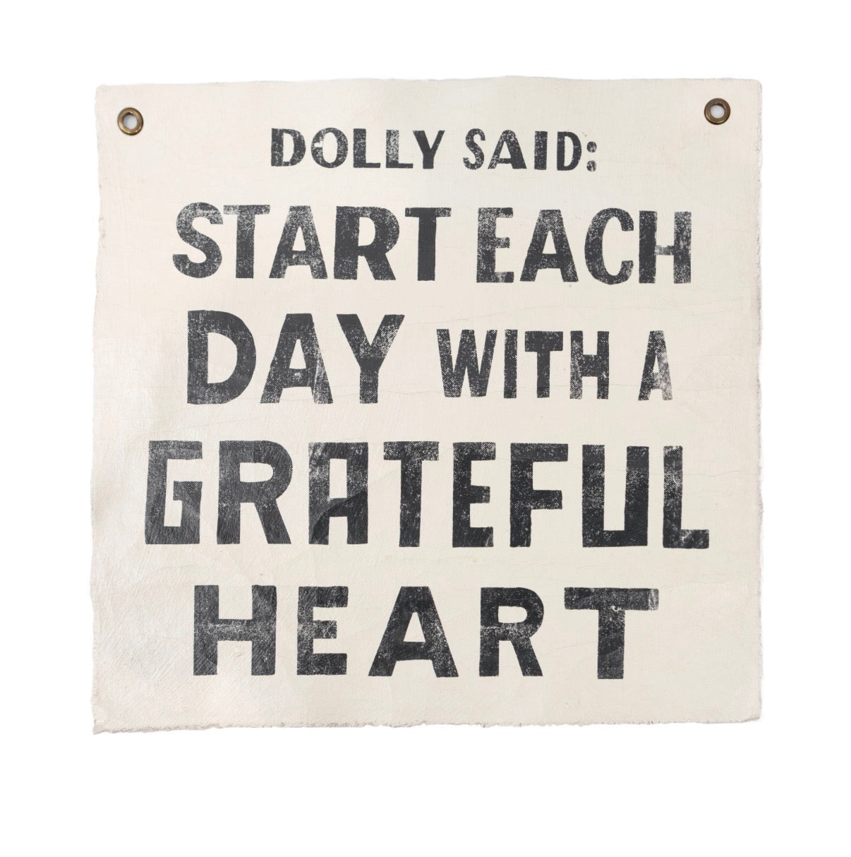 Dolly Said 25"X25" Hand Painted Wall Hanging