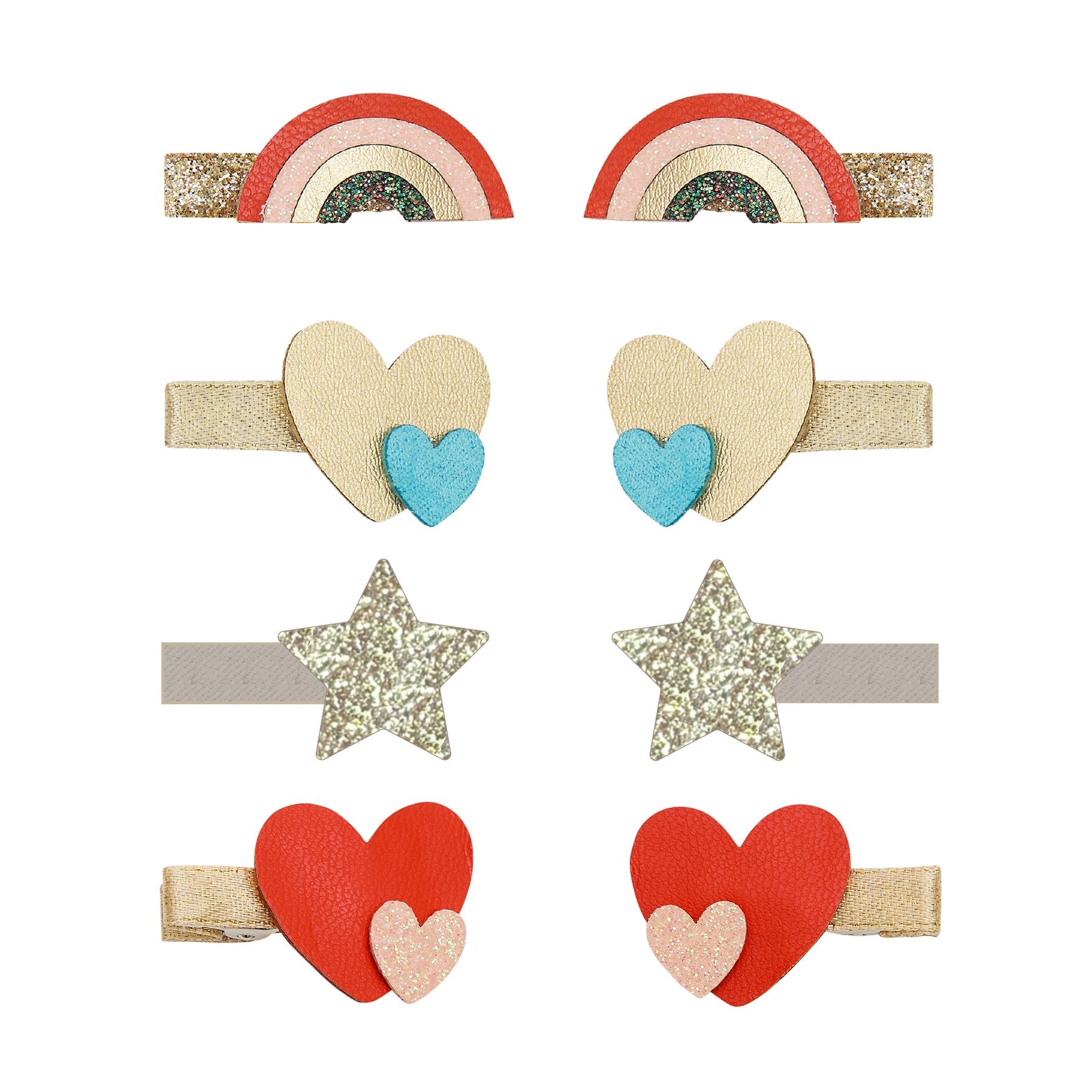 Rainbow mini clips