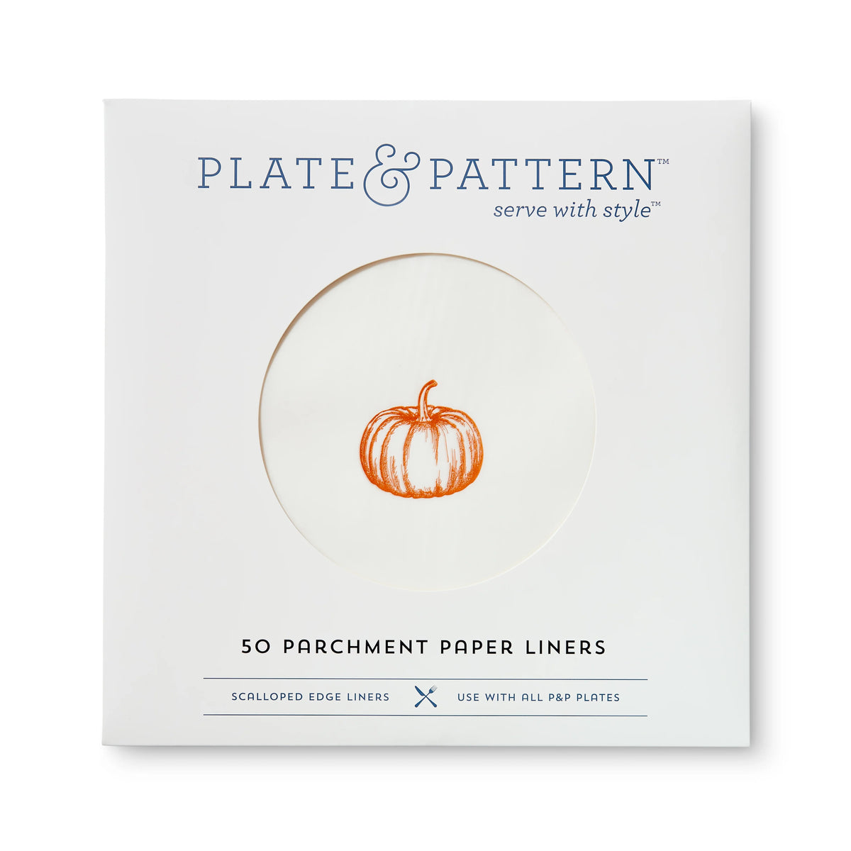 "Pumpkin Spice" flat plate liners