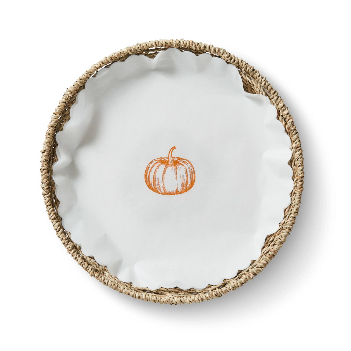 "Pumpkin Spice" flat plate liners
