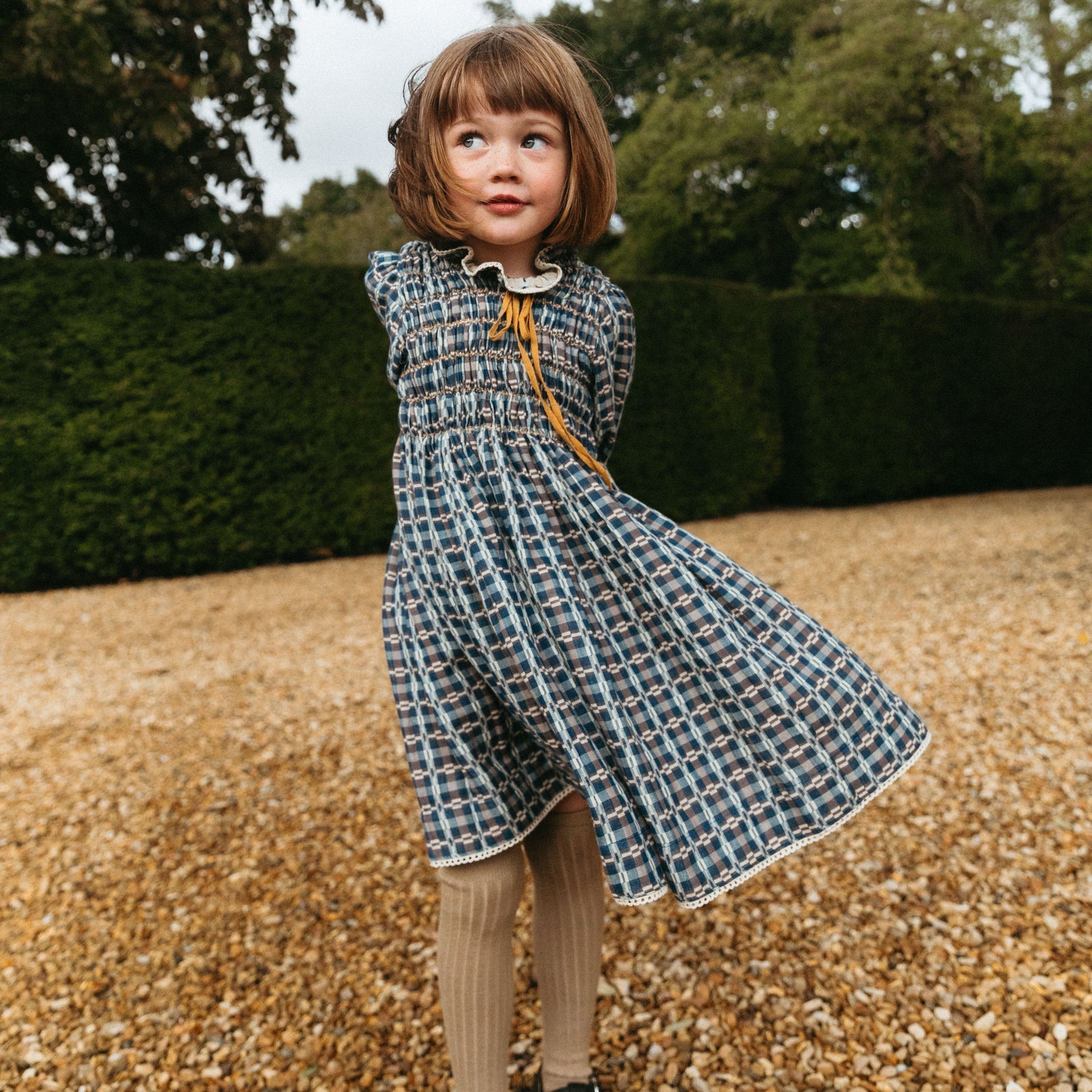 PARVATI DRESS, DOUBLE SIDED YARN DYE