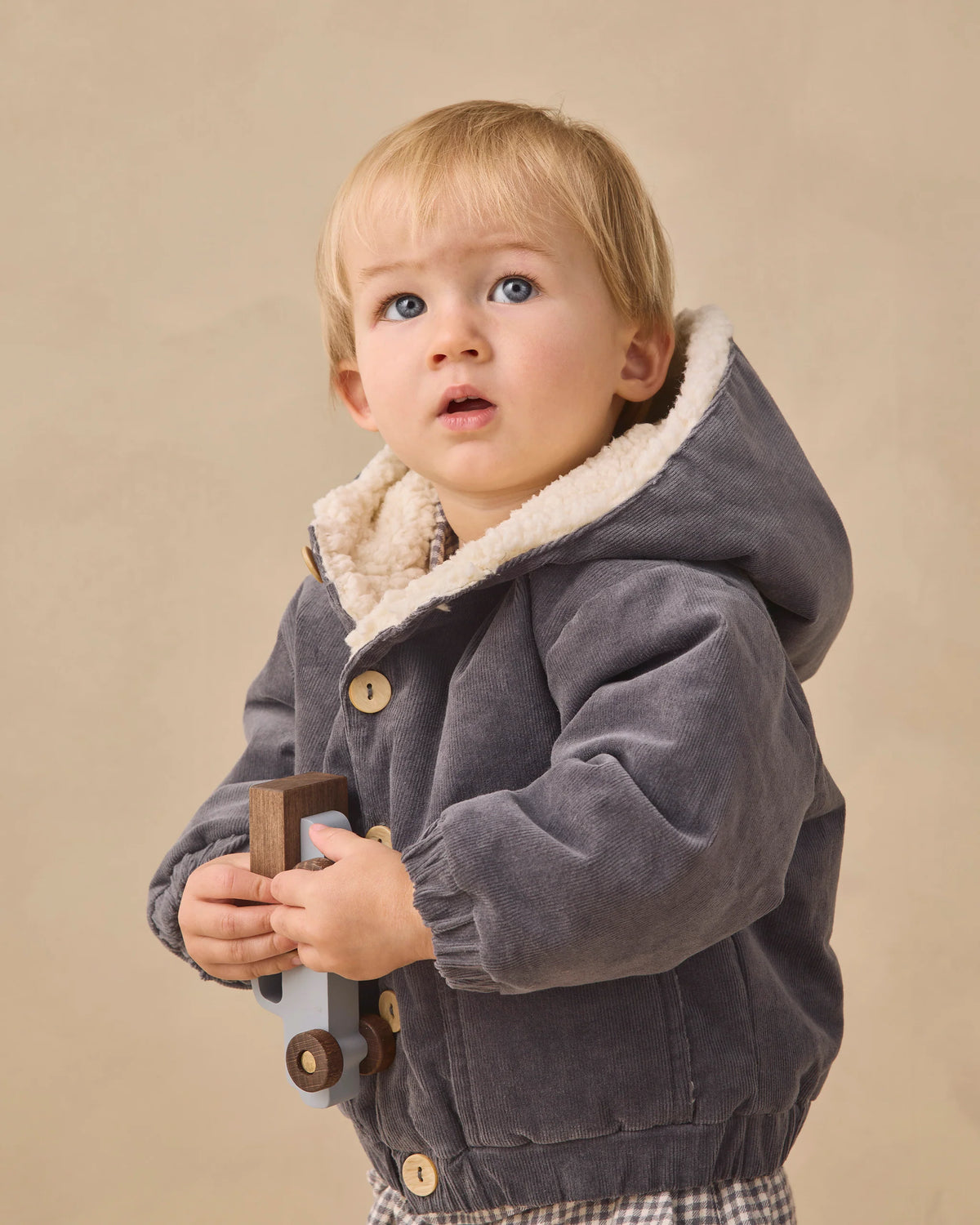 CORDUROY HOODED JACKET