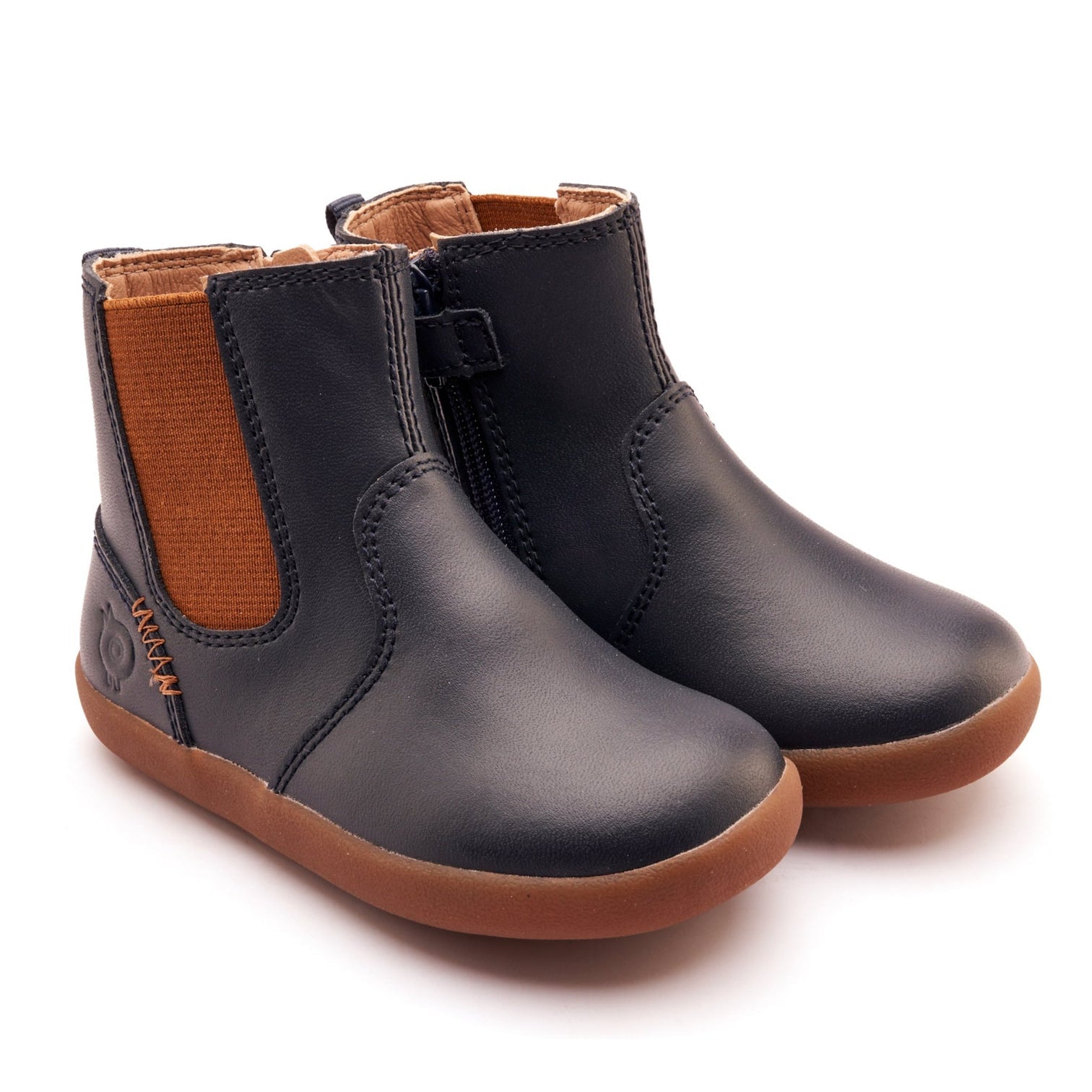 OLD SOLES BOY'S AND GIRL'S ZIGGY BOOT BOOTS - NAVY