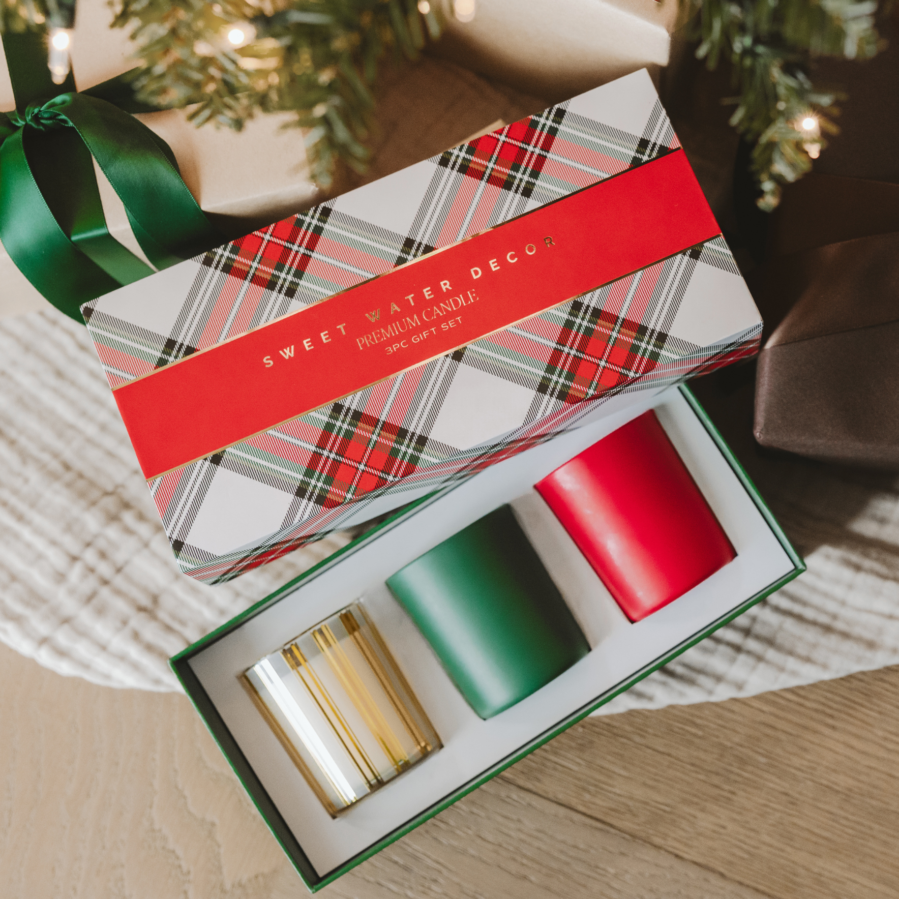 Christmas Candle Gift Box Set - Christmas Decor