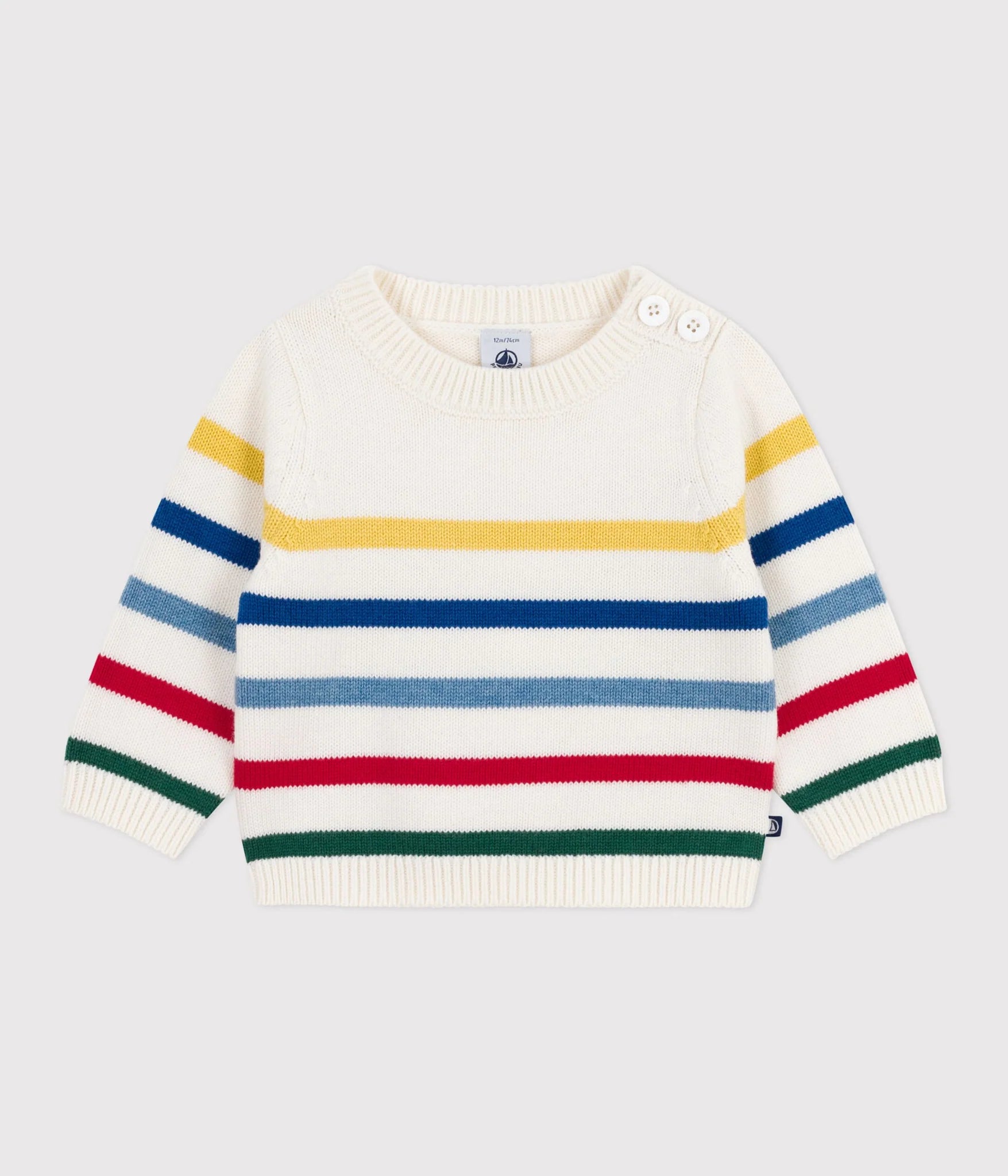 Baby boy multi stripe sweater
