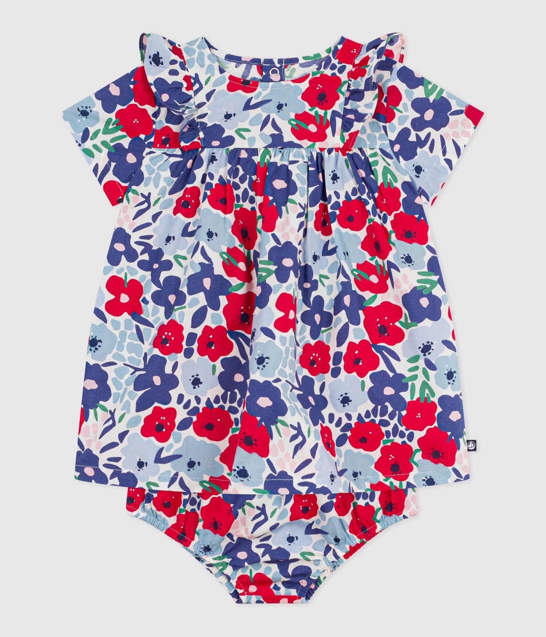 Baby girl ss floral dress with bloomers