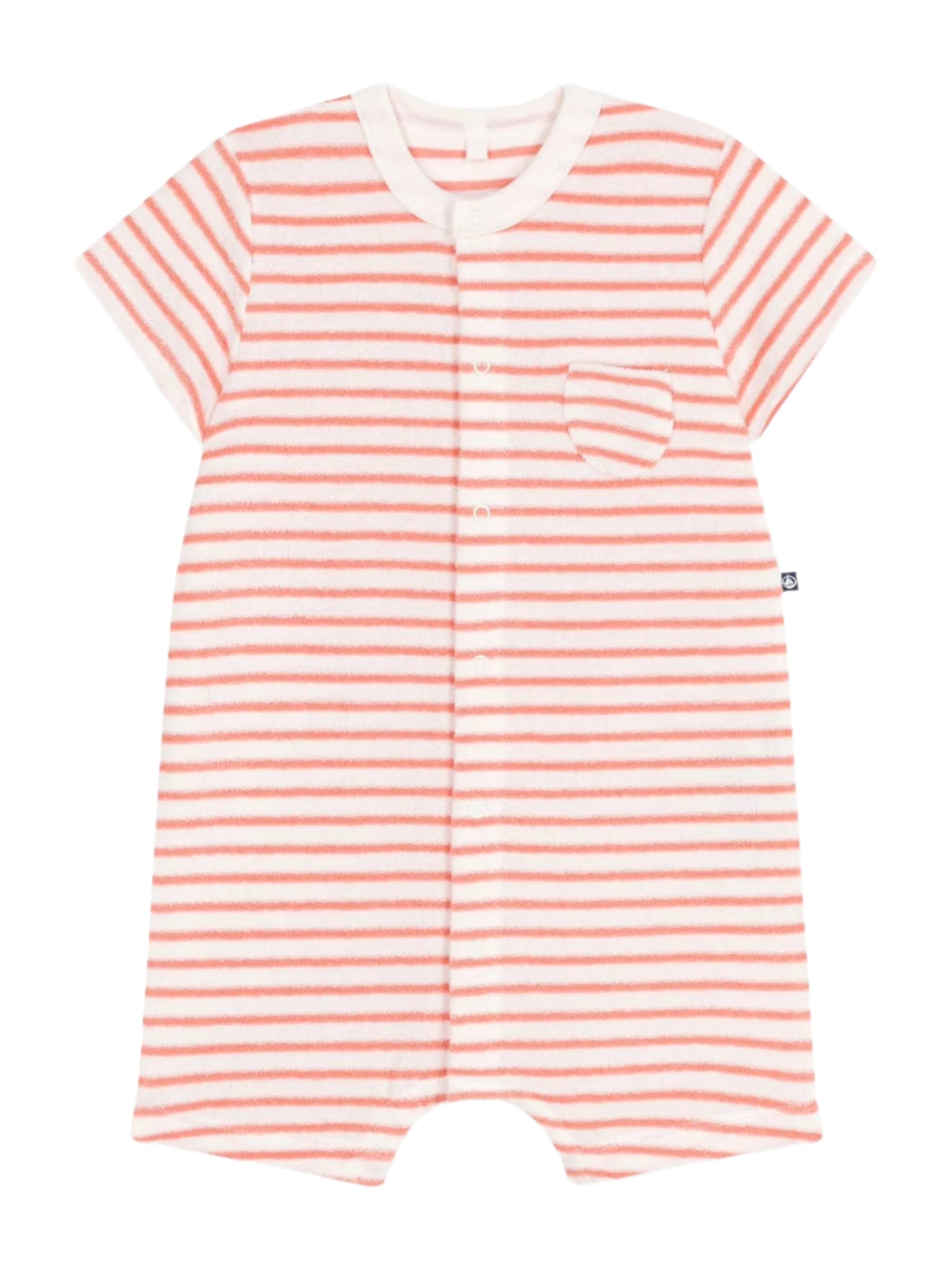 STRIPY COTTON TERRY PLAYSUIT