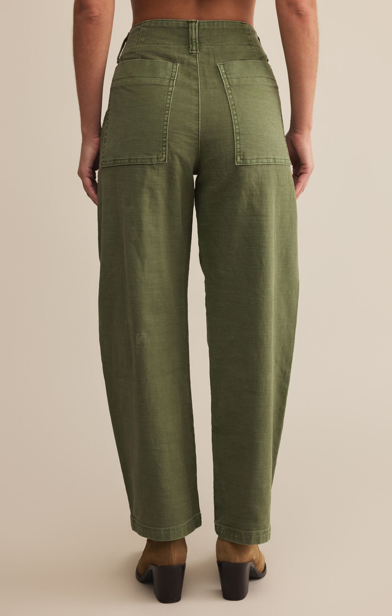Olive Twill Pants