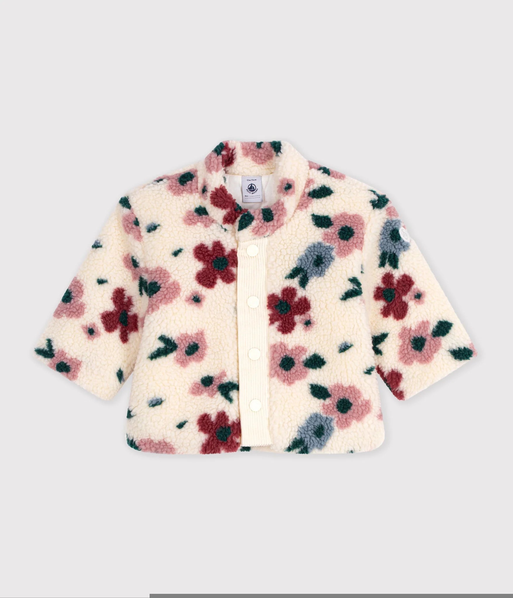 Baby Girl Sherpa Floral Jacket