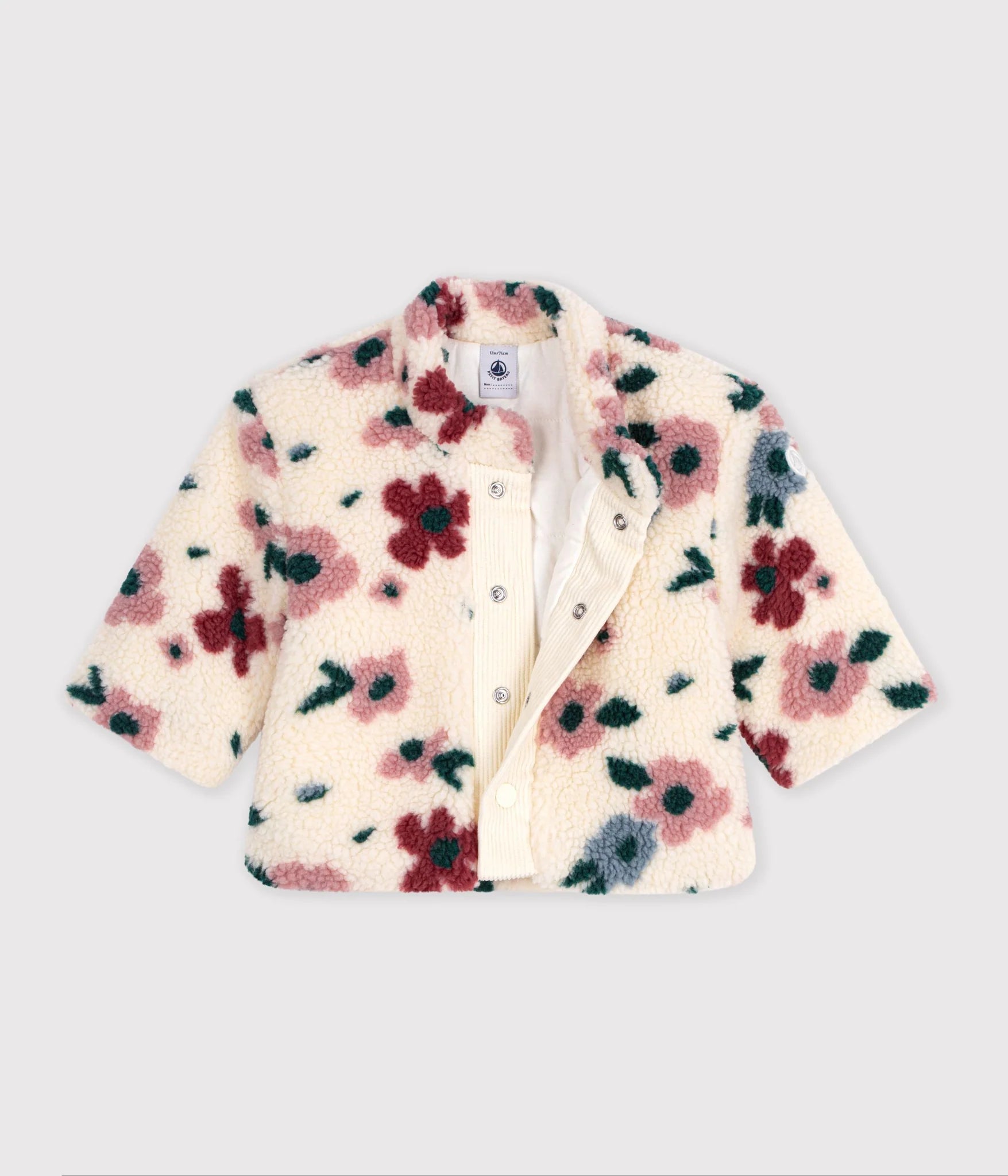 Baby Girl Sherpa Floral Jacket