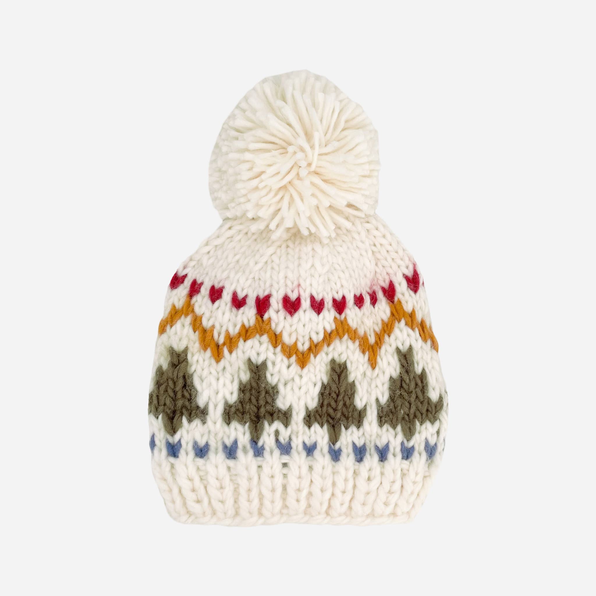 Holiday Tree Fair Isle Hat Kids Baby Fall Winter Beanie
