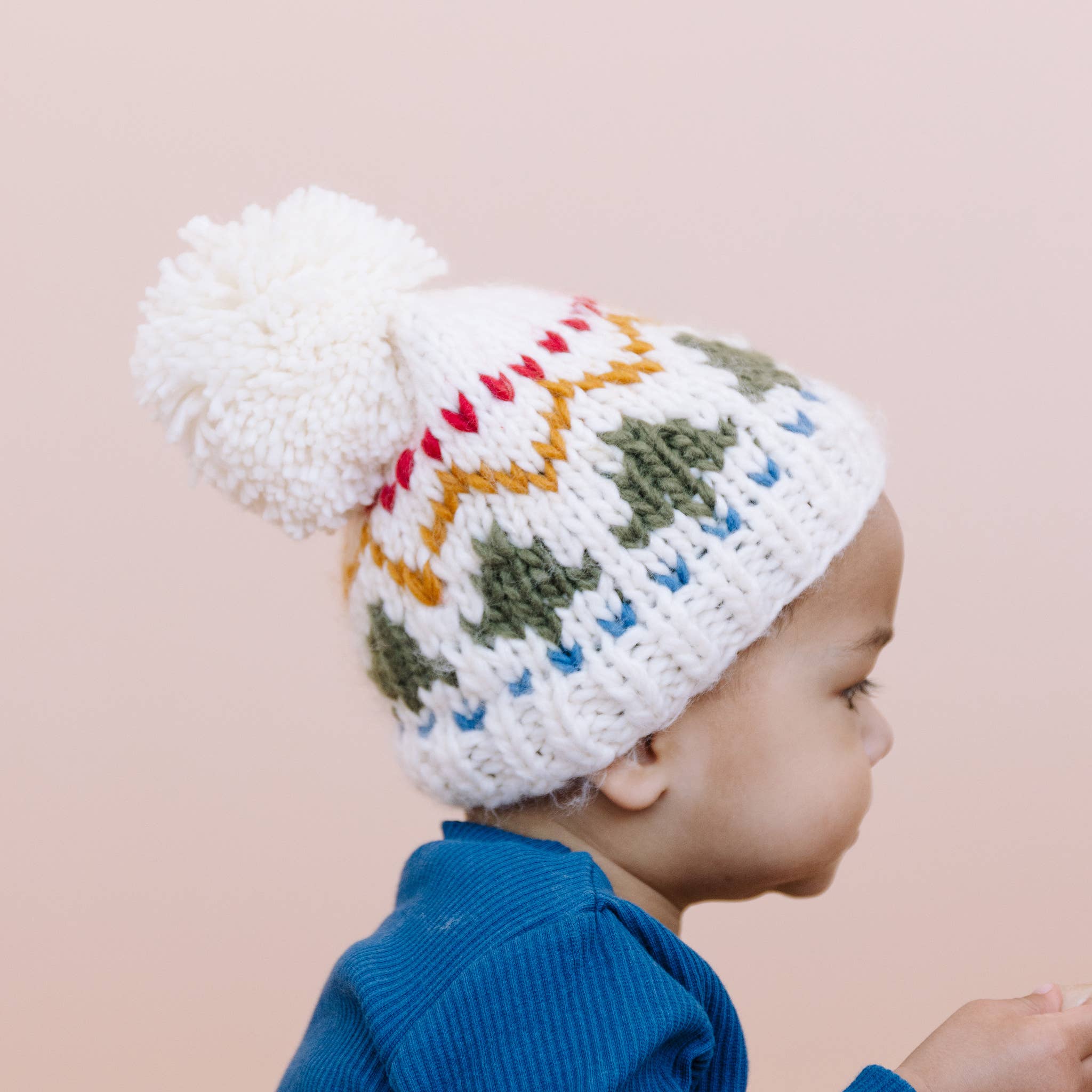 Holiday Tree Fair Isle Hat Kids Baby Fall Winter Beanie