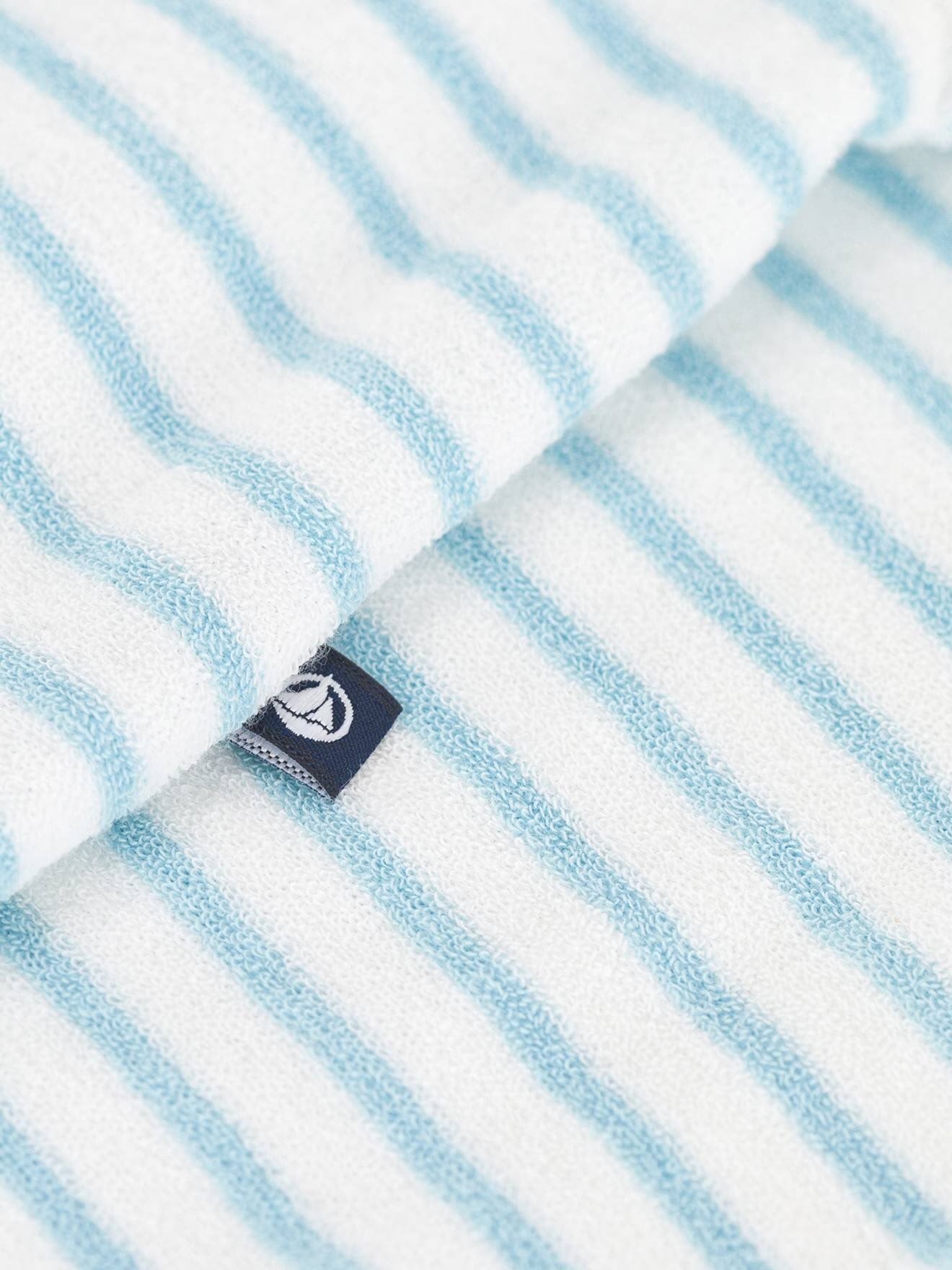 STRIPY COTTON TERRY PLAYSUIT