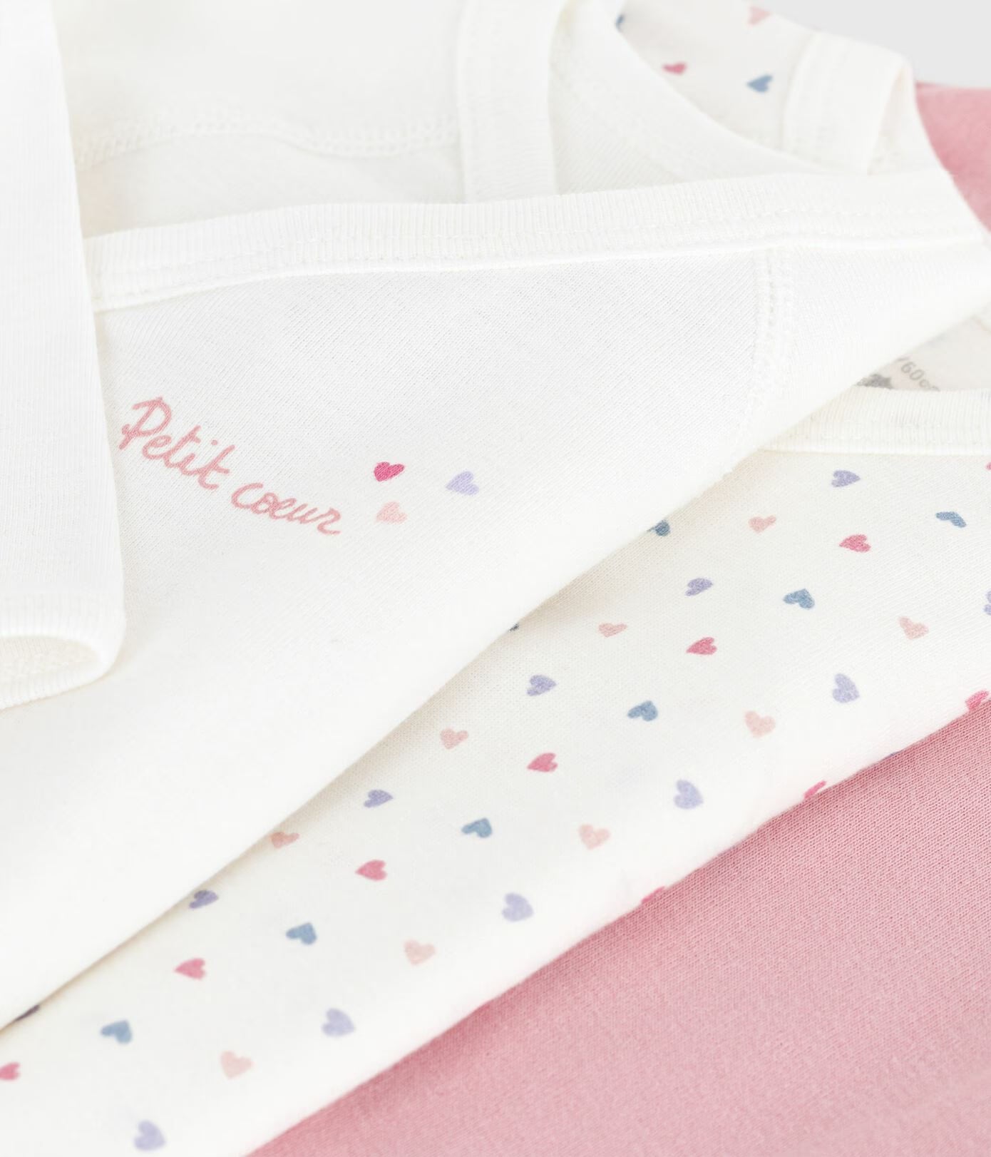 3 PACK OF BABIES' LONG-SLEEVED COTTON WRAPOVER BODYSUITS