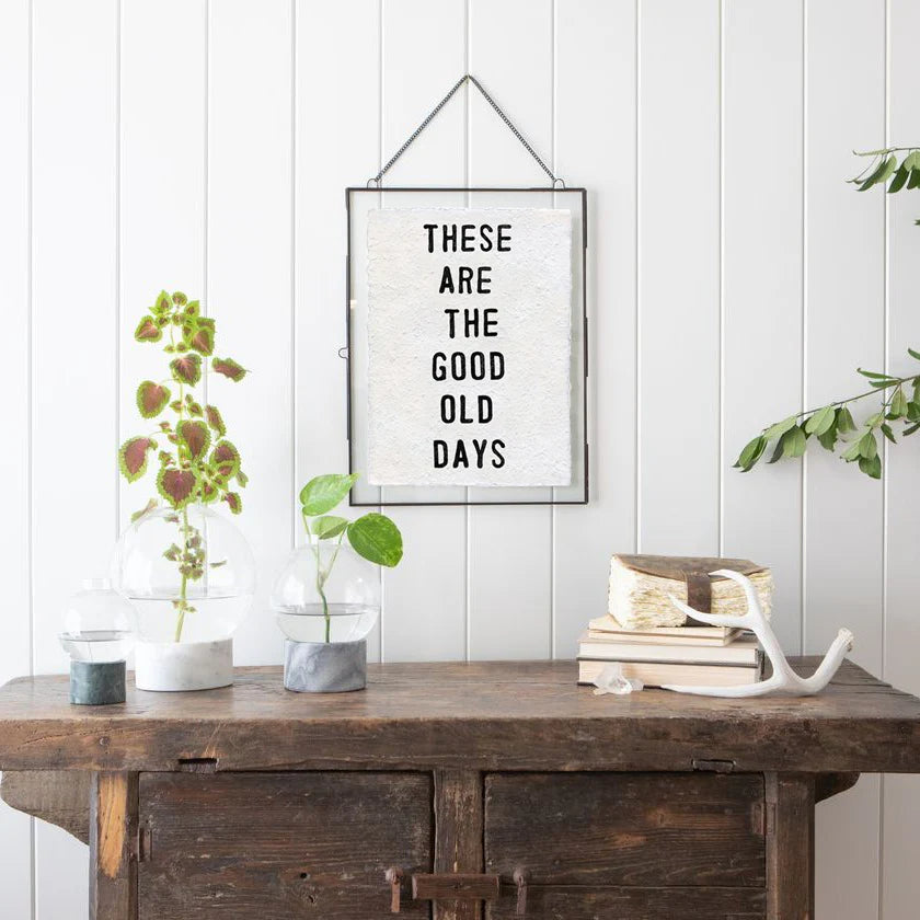 These Are The Good Old Days Handmade Paper Print