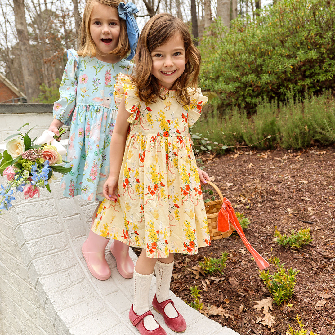 Jennifer Dress - Yellow Chicks