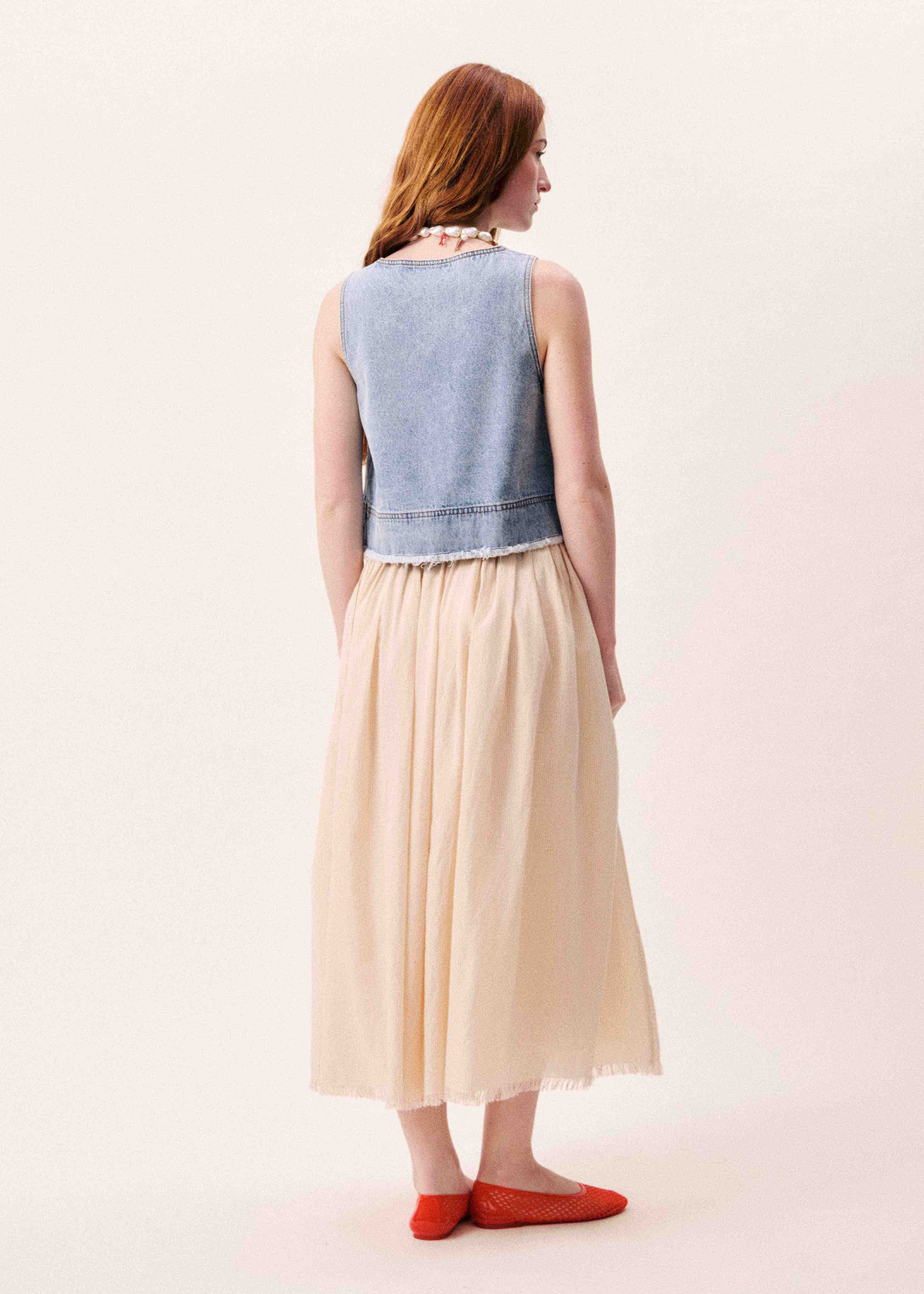 TOP AQUALINA BLUE DENIM