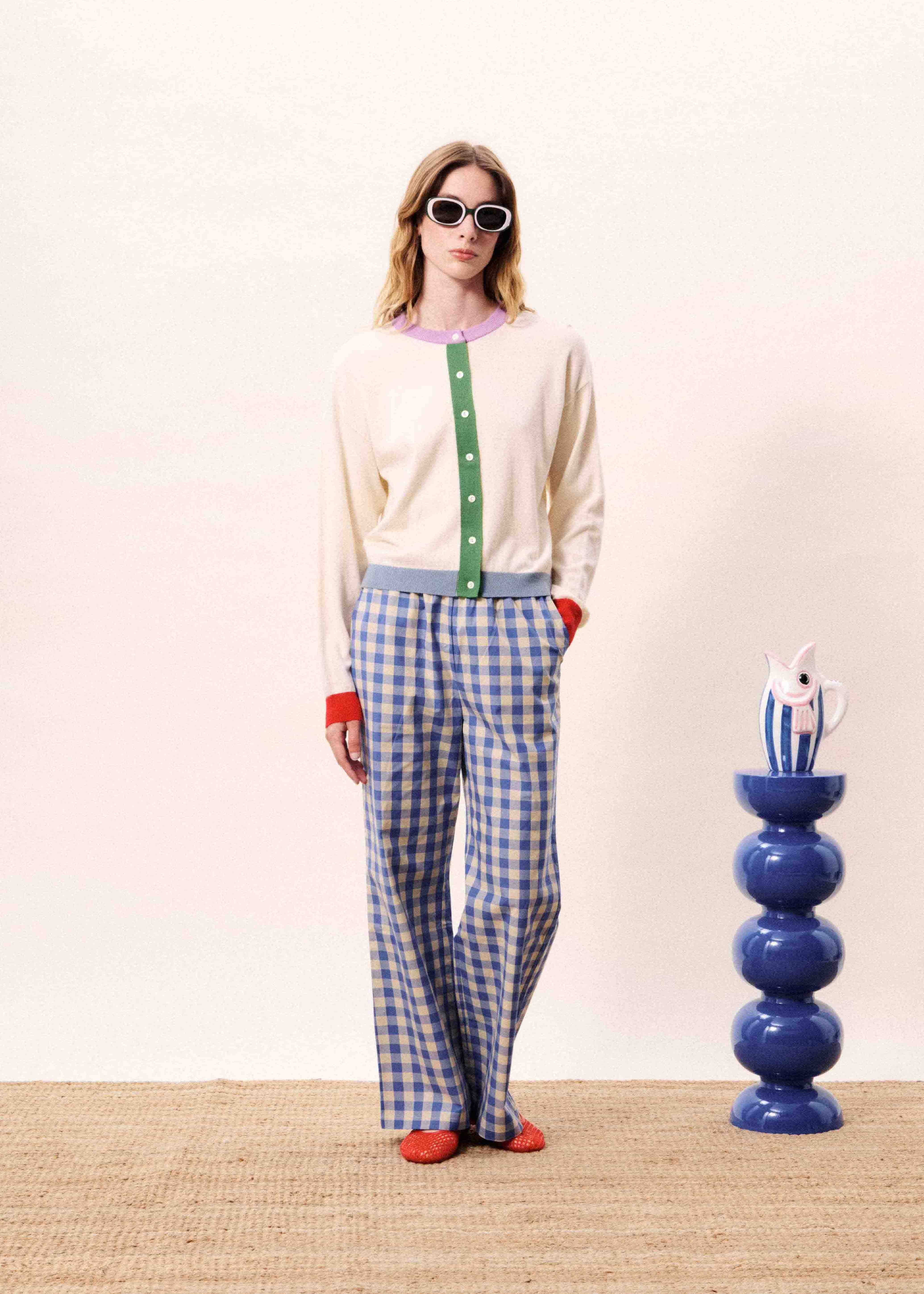 MARIS TROUSERS AZURE BLUE