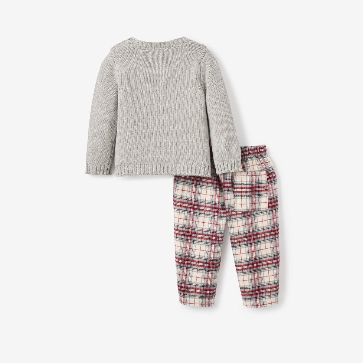 TOY SOLDIER SWEATER + LANGLEY TARTAN PANT SET