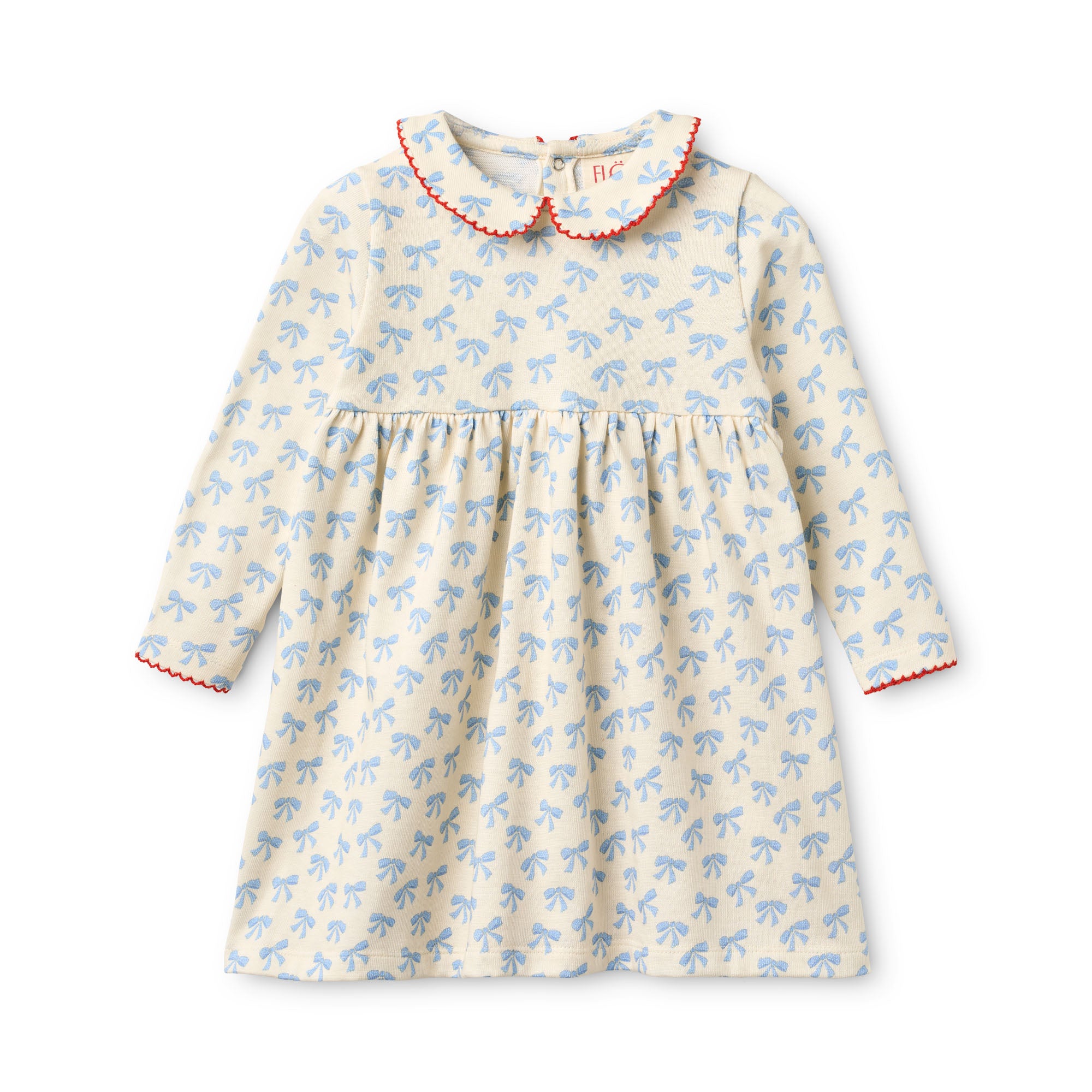 Ida Dress in Bright Blue Bow