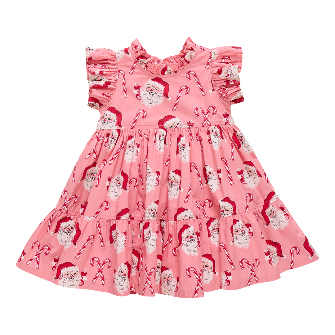 candy cane dress Baby Scottie Dress Set in Candy Cane Stripes 0-3M main image 0