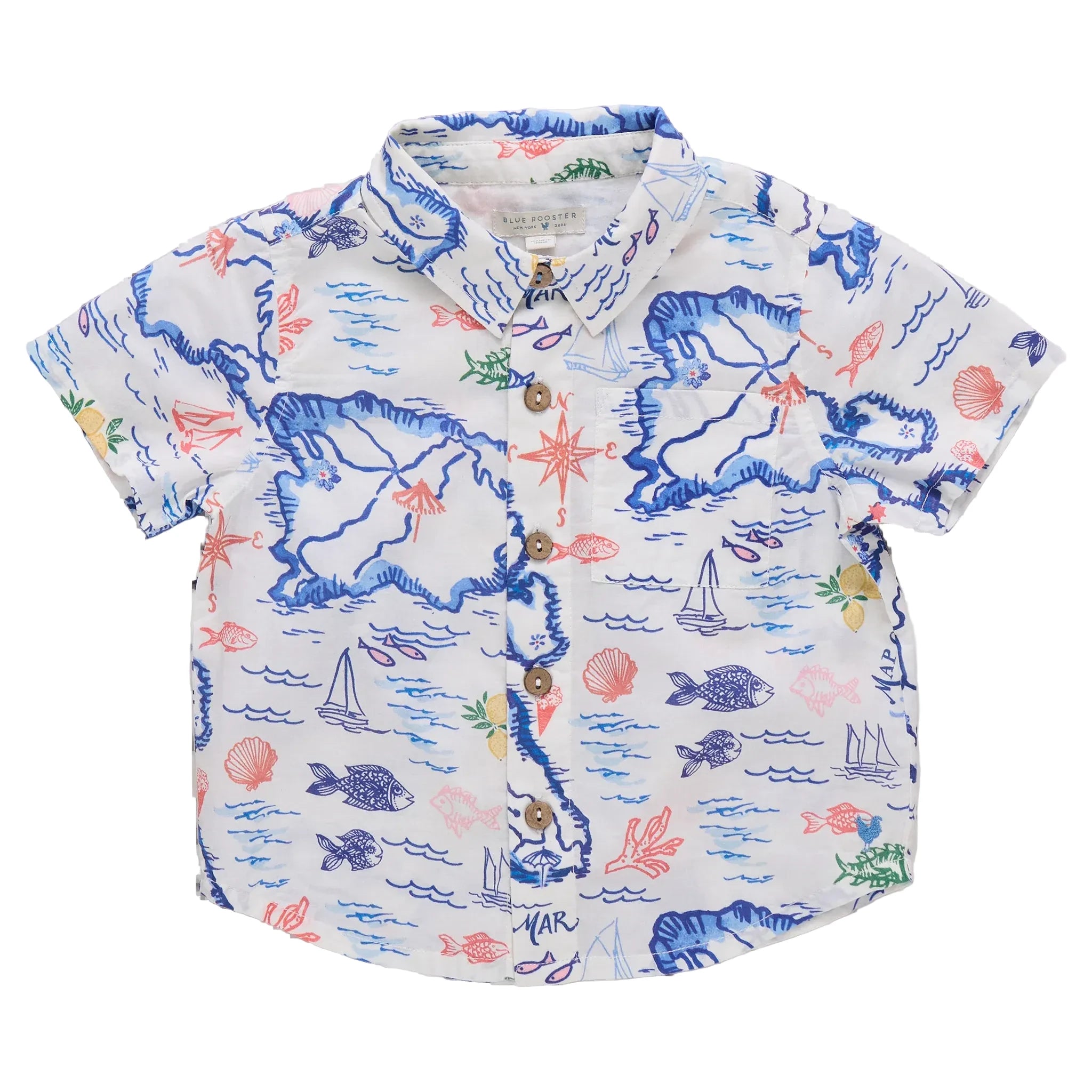Boys Jack Shirt in Island Print