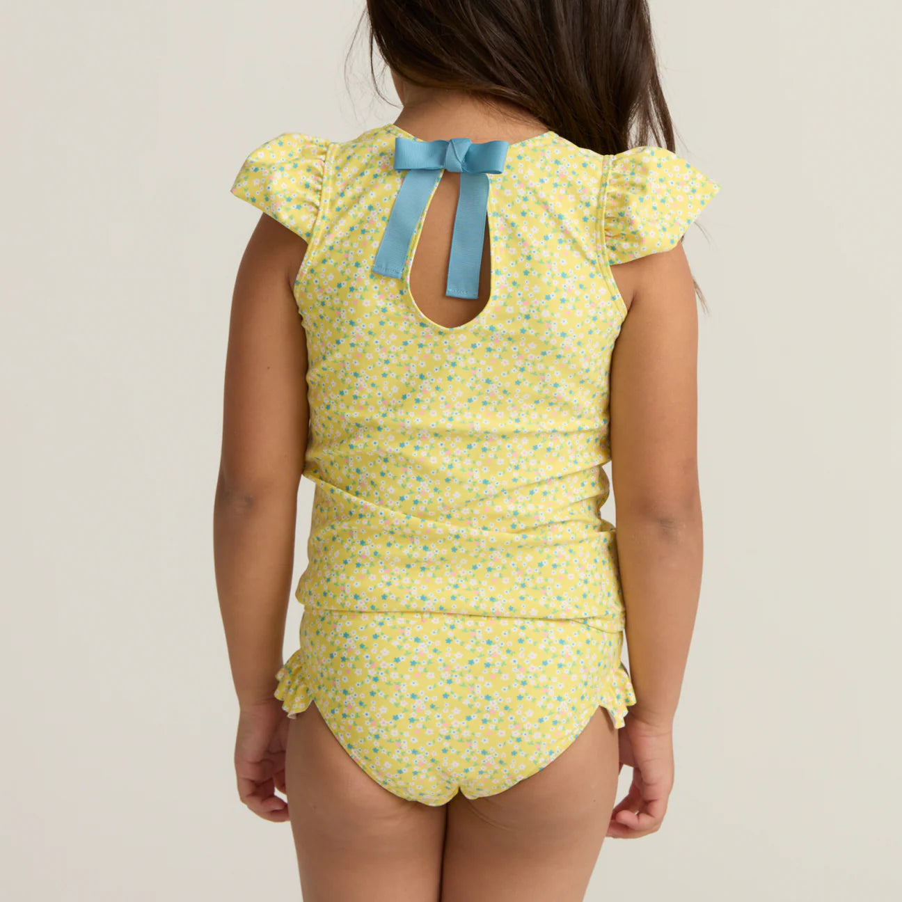 petite fleur cap sleeve rashguard set