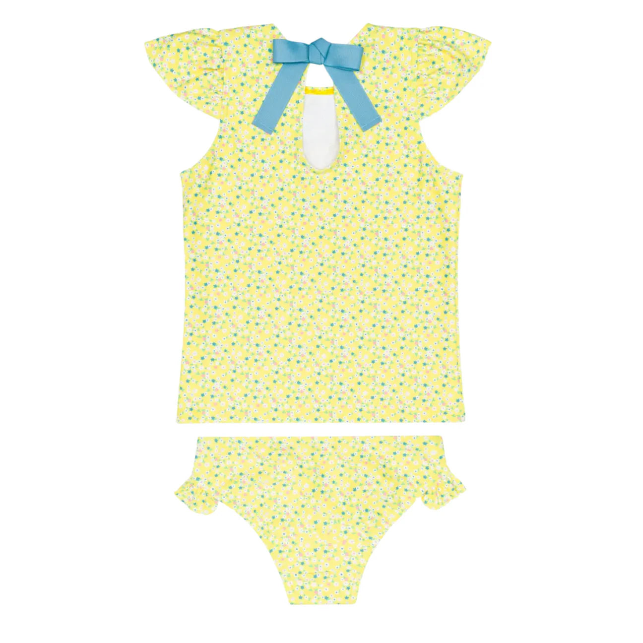 petite fleur cap sleeve rashguard set