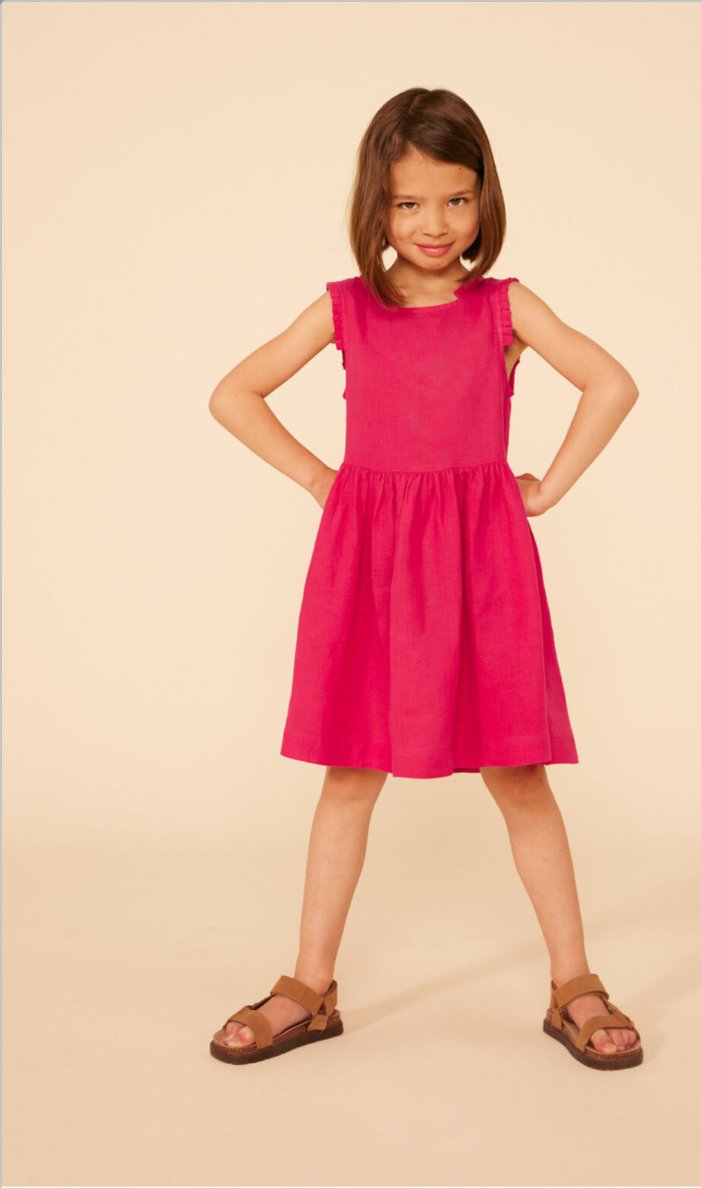 Sleeveless Linen Dress