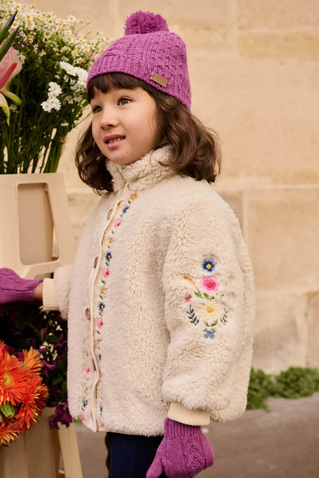 ROSINNA SHERPA COAT in Cream