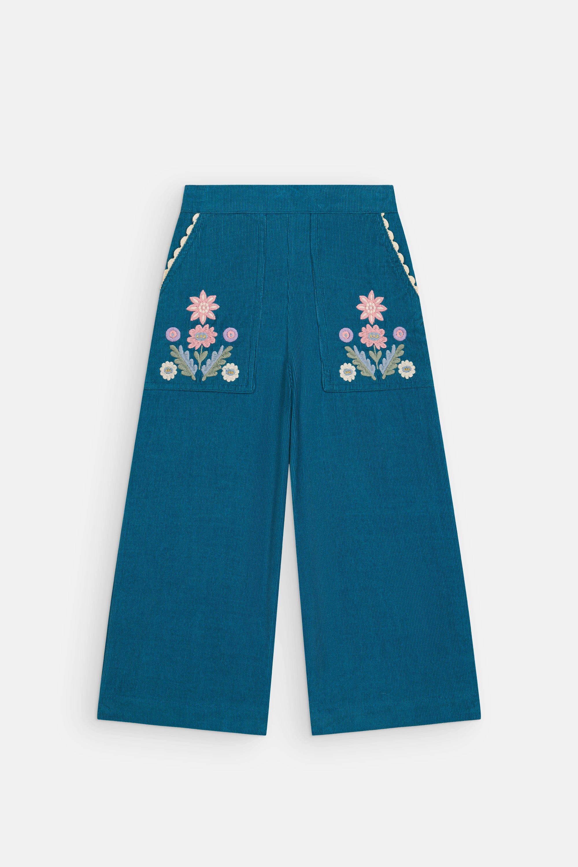 FLORALI TROUSERS in Blue