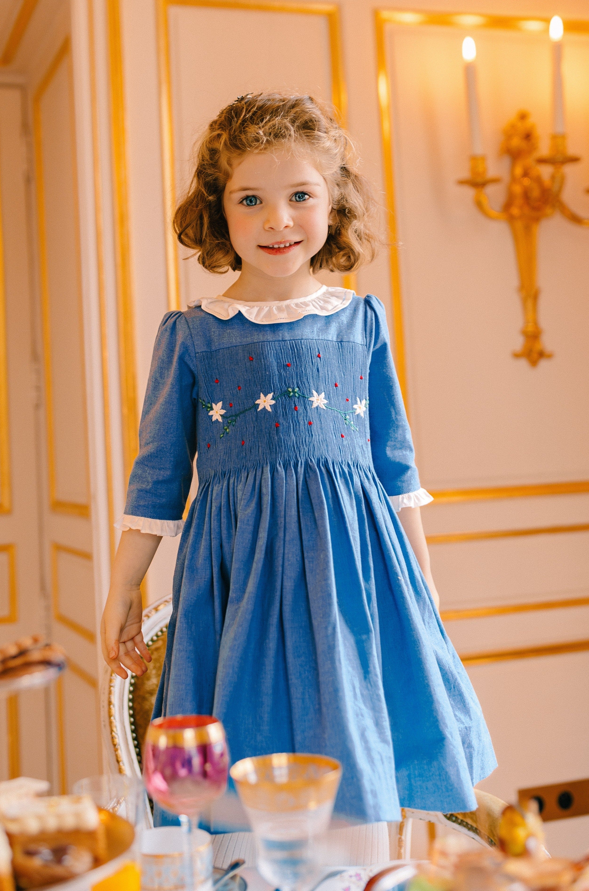 Heidi Blue Winter Long Sleeve Smocked Dress