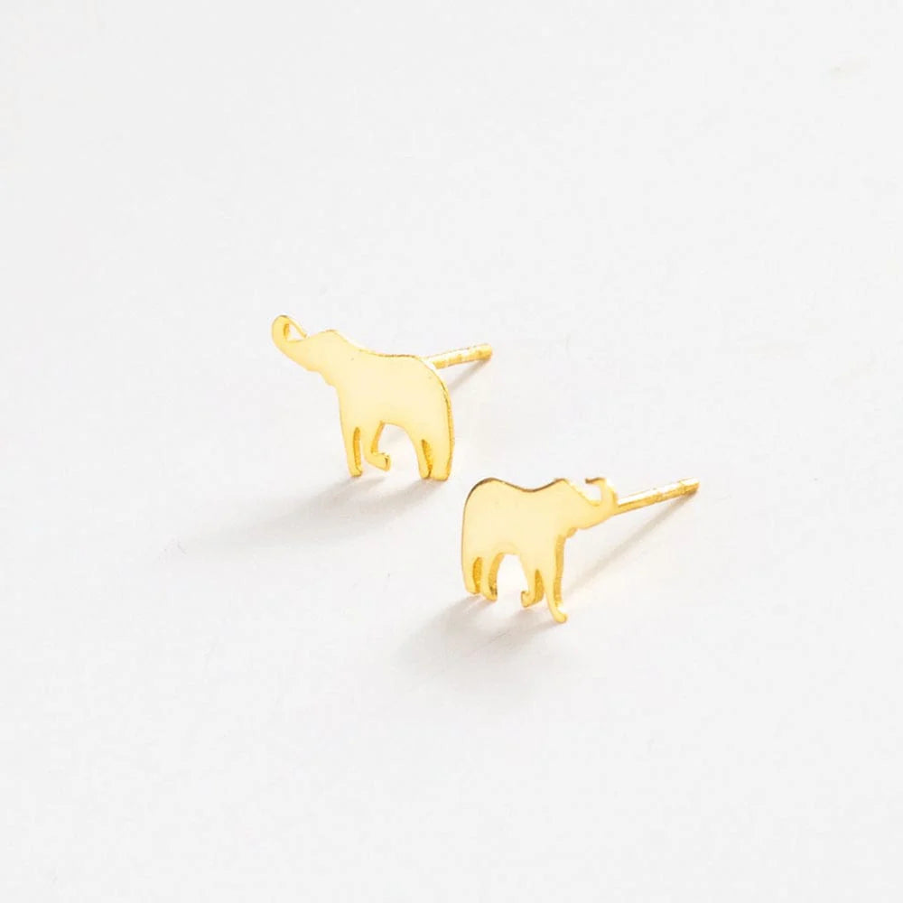 Alice Brass Post Earrings 18K