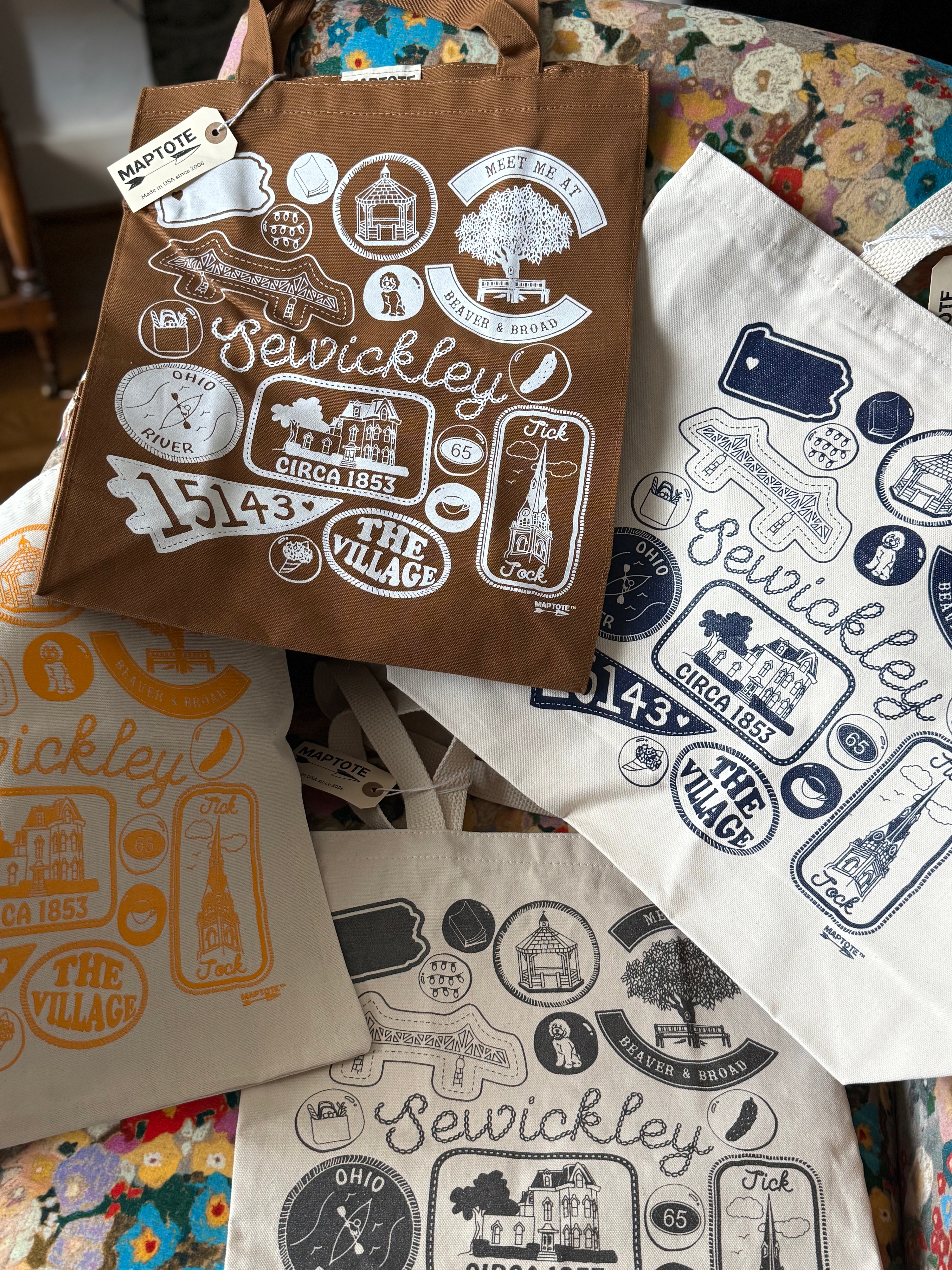 Sewickley Canvas Tote