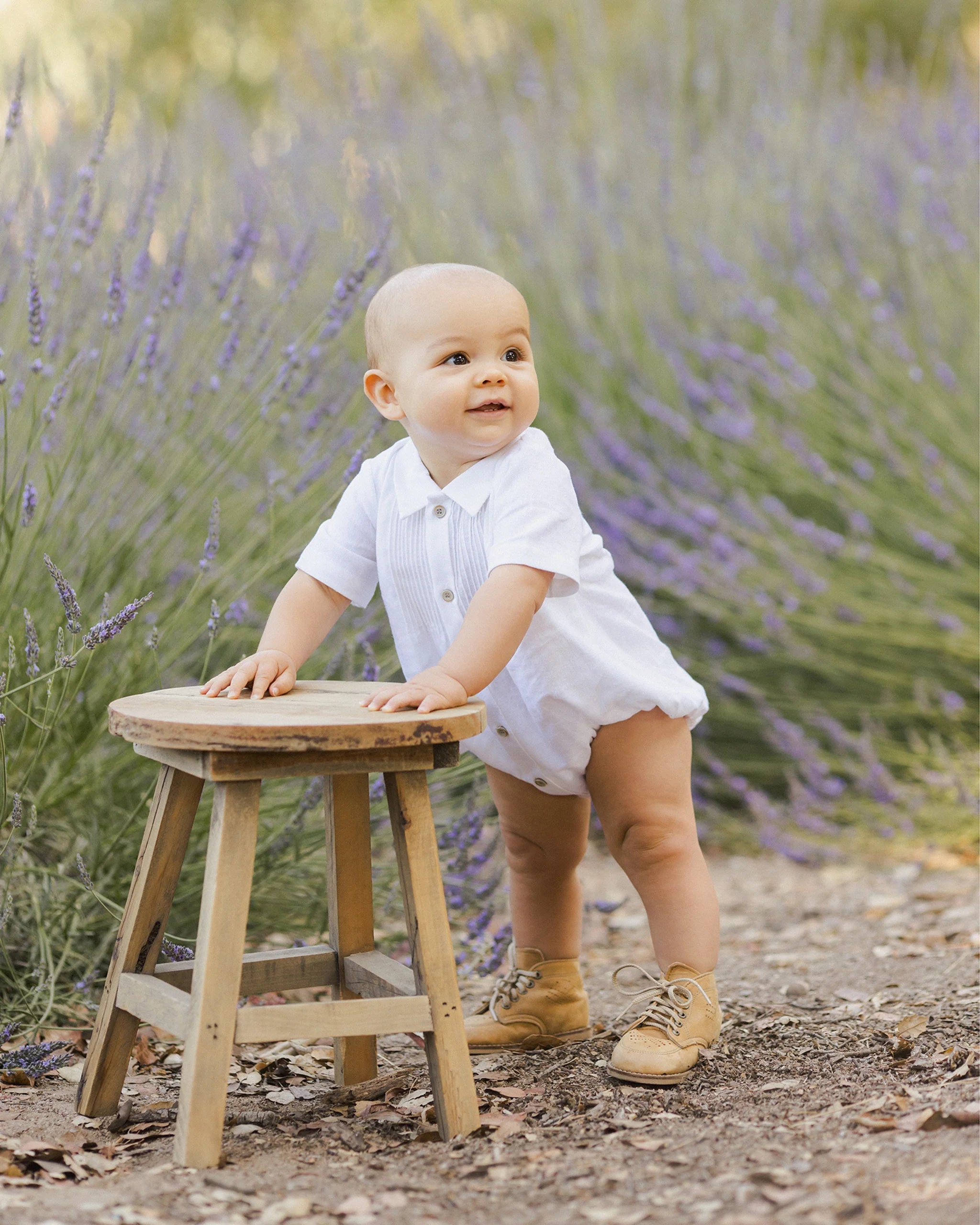 HENRY ROMPER  WHITE