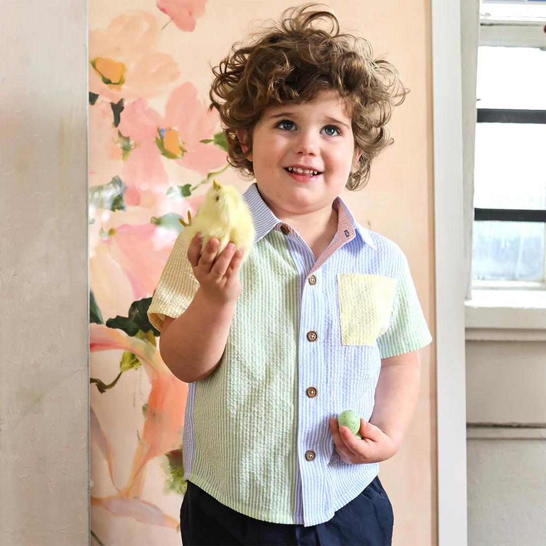 Jack Shirt - Color Block Seersucker