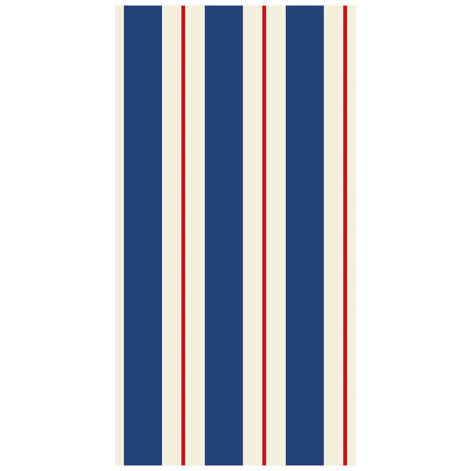 Navy & Red Awning Stripe Napkins