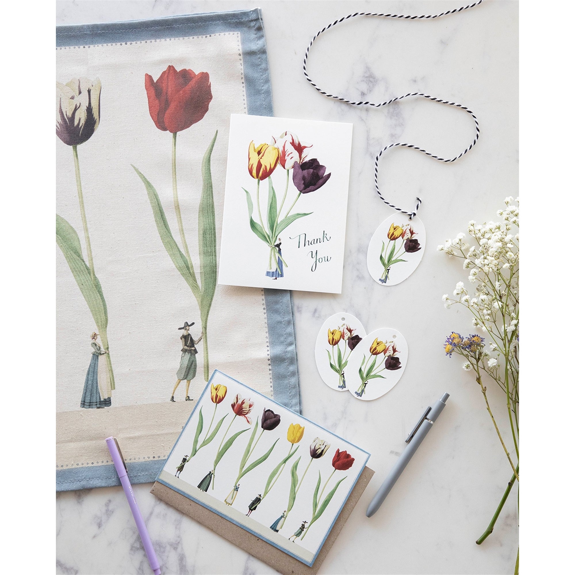 TULIPS GIFT TAG - 12 PER PACK