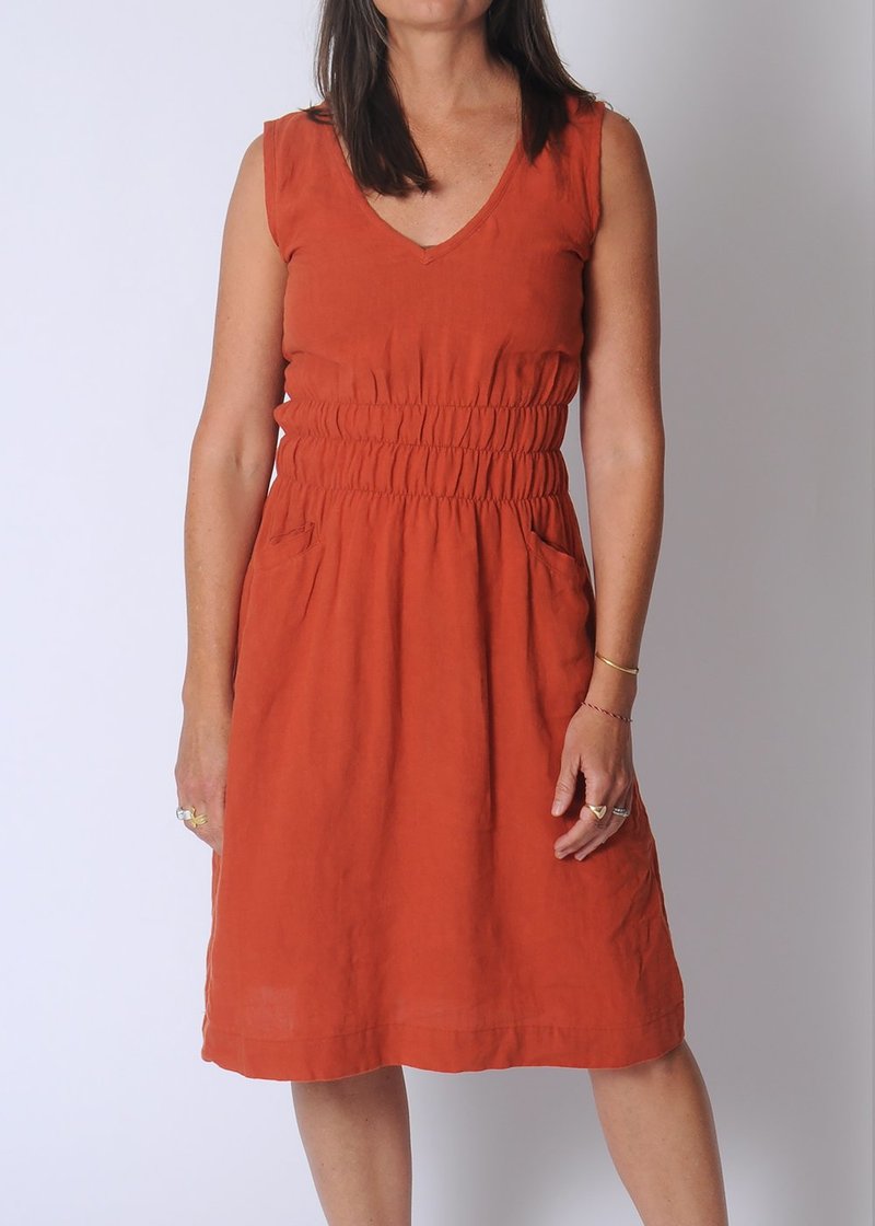 Fiji Dress - Spice Linen