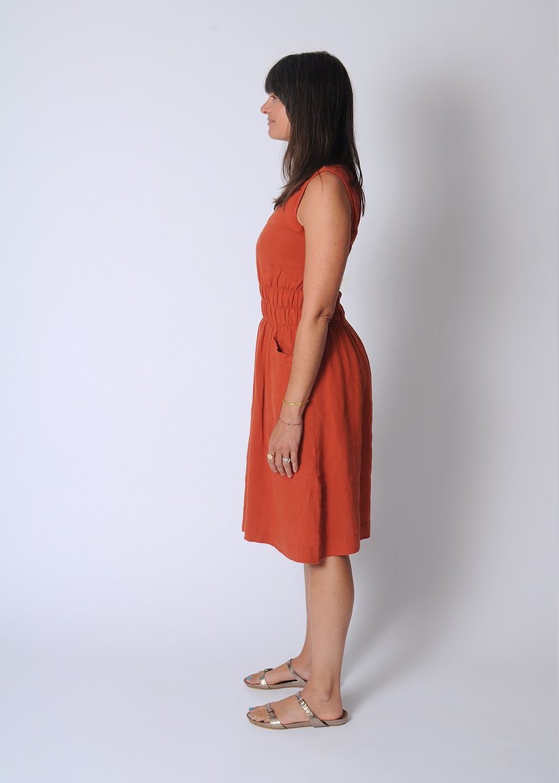 Fiji Dress - Spice Linen