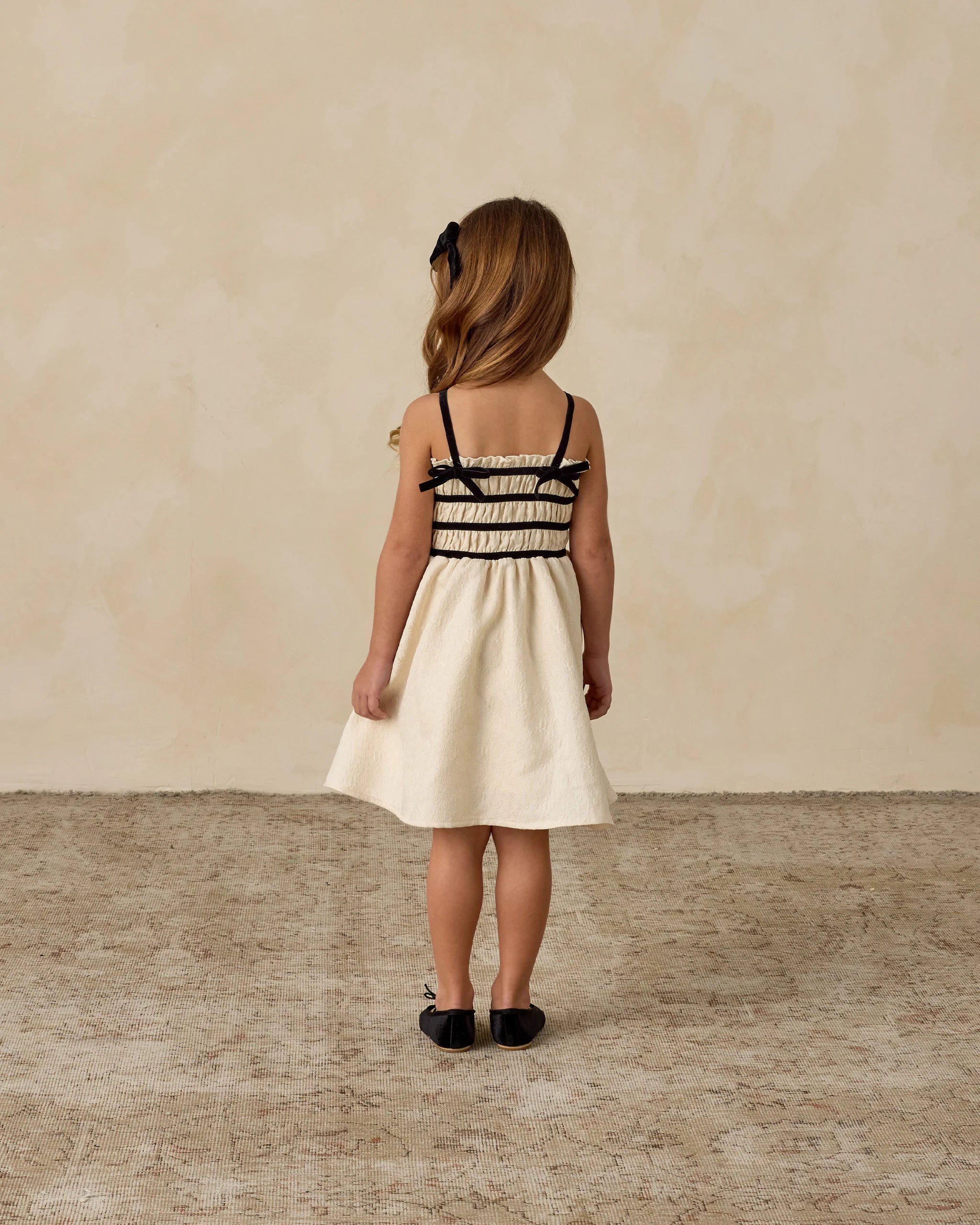 ANNABELLE DRESS METALLIC IVORY