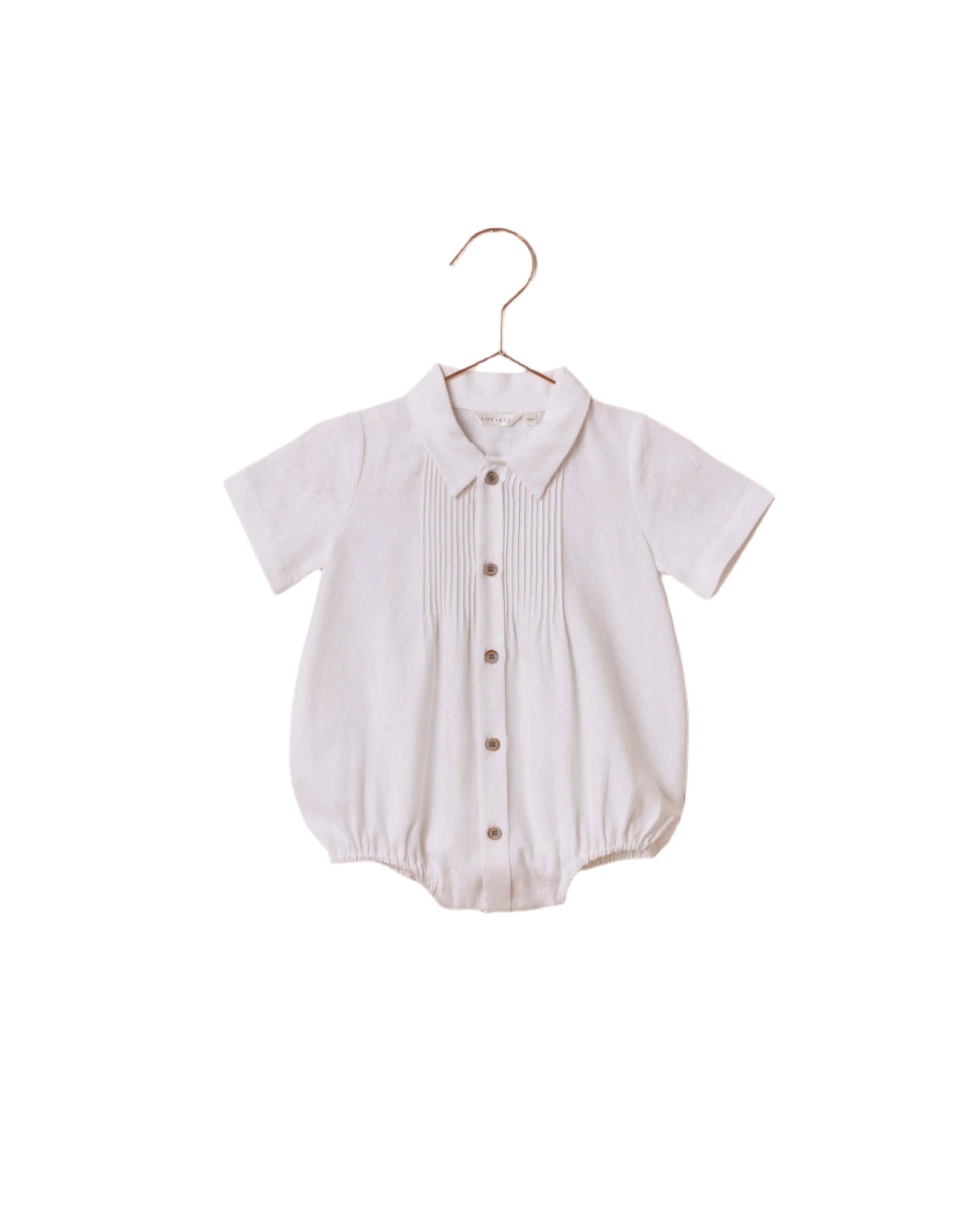 HENRY ROMPER  WHITE