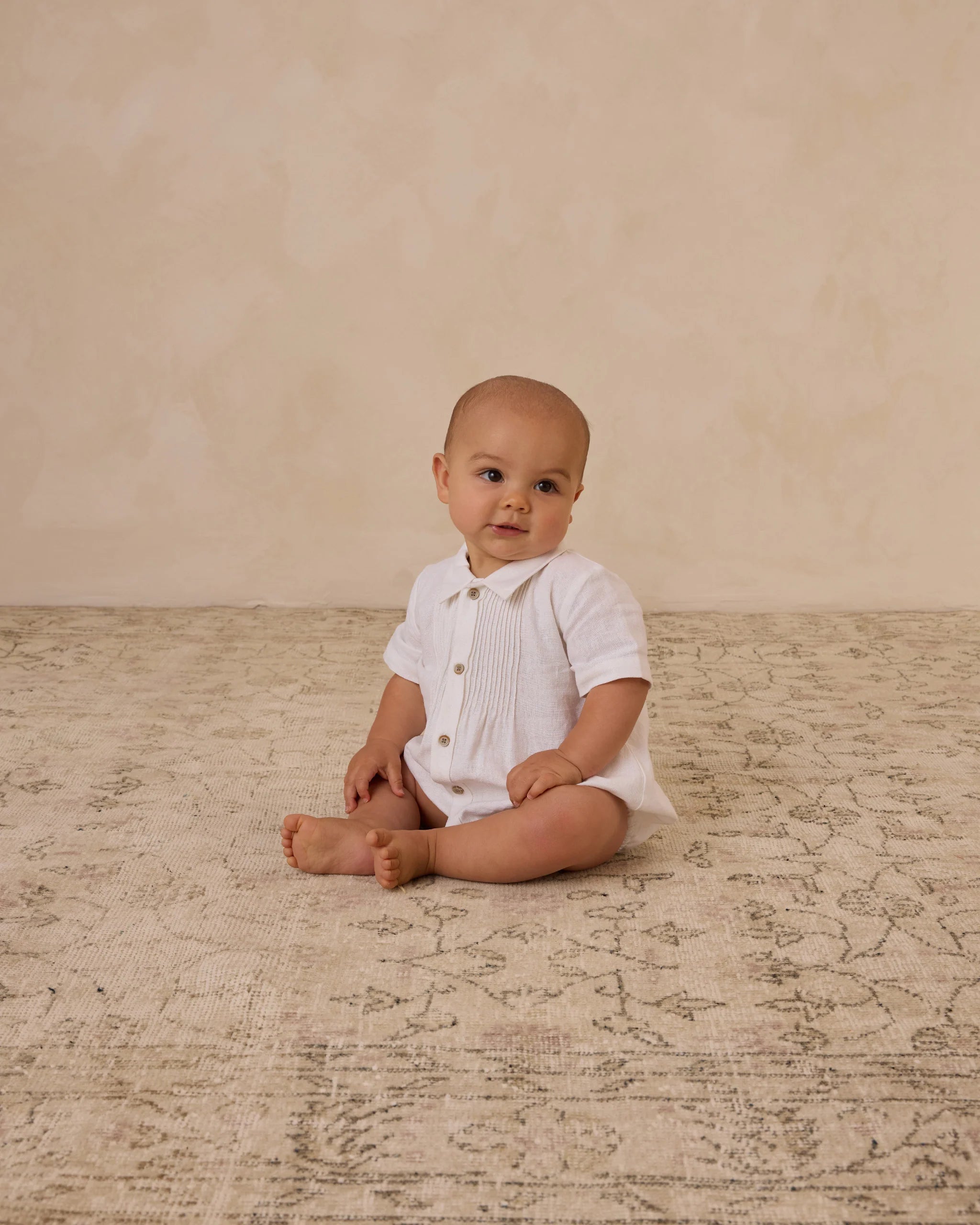 HENRY ROMPER  WHITE