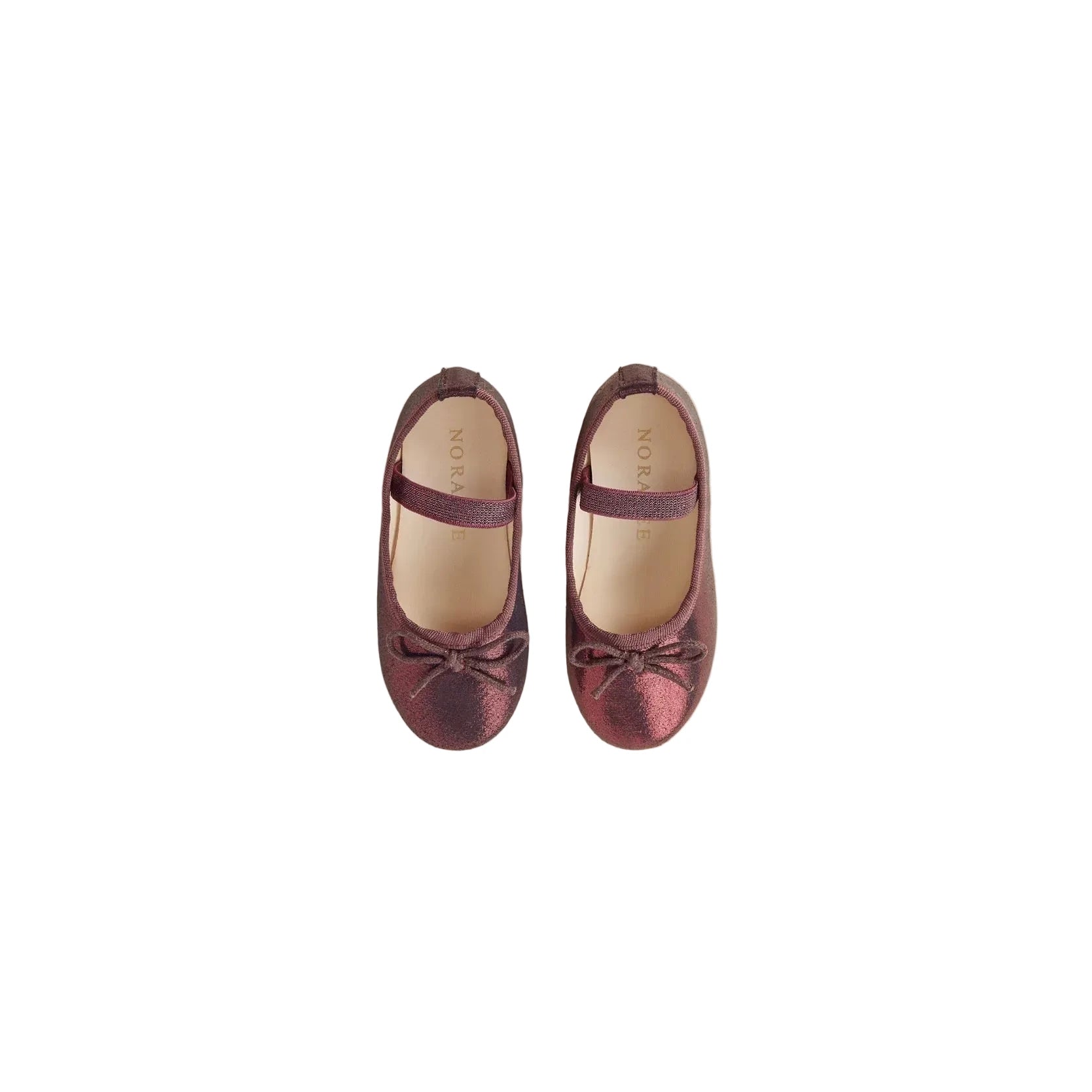 Noralee Ballet Flats in Metallic fig
