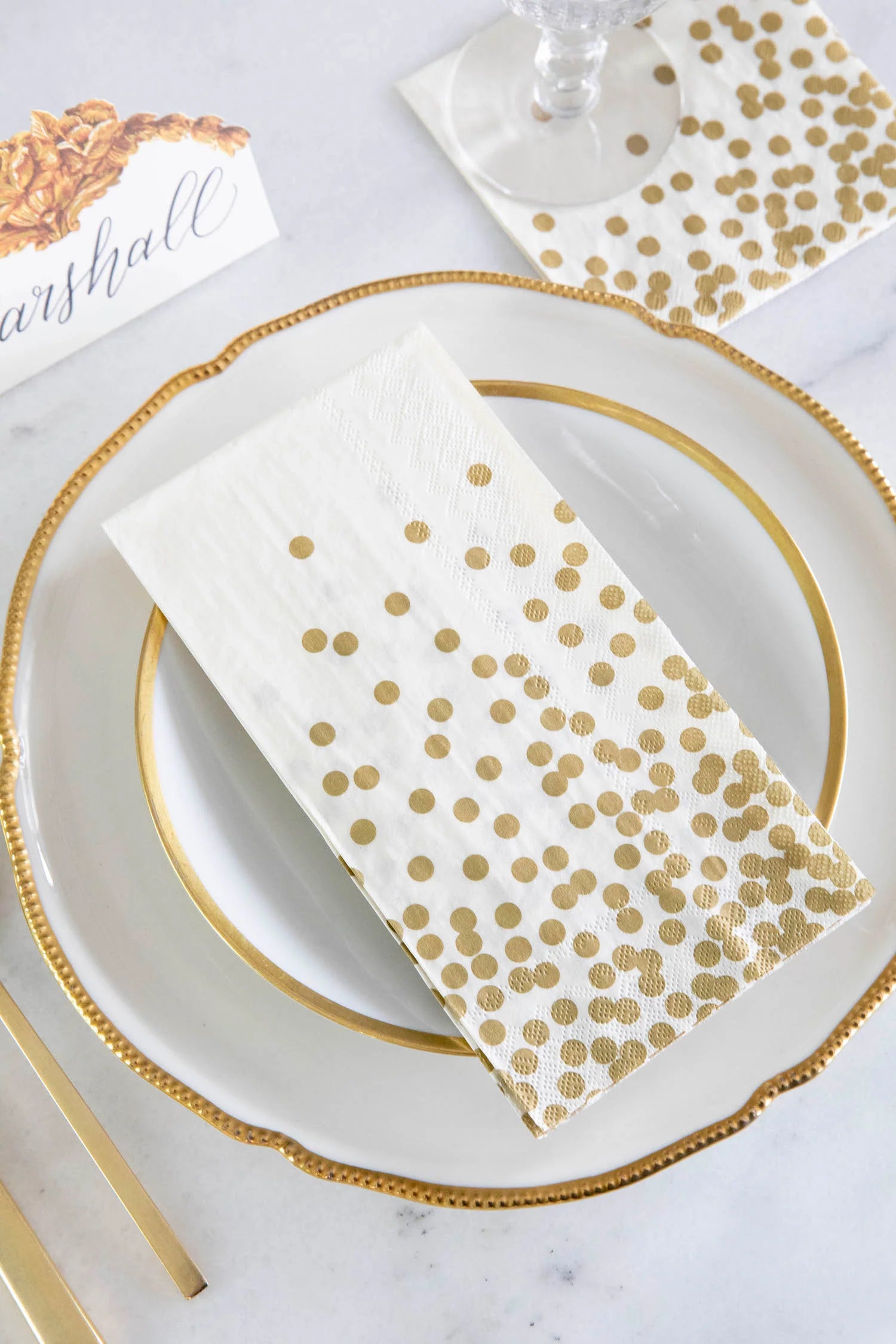 GOLD CONFETTI NAPKINS