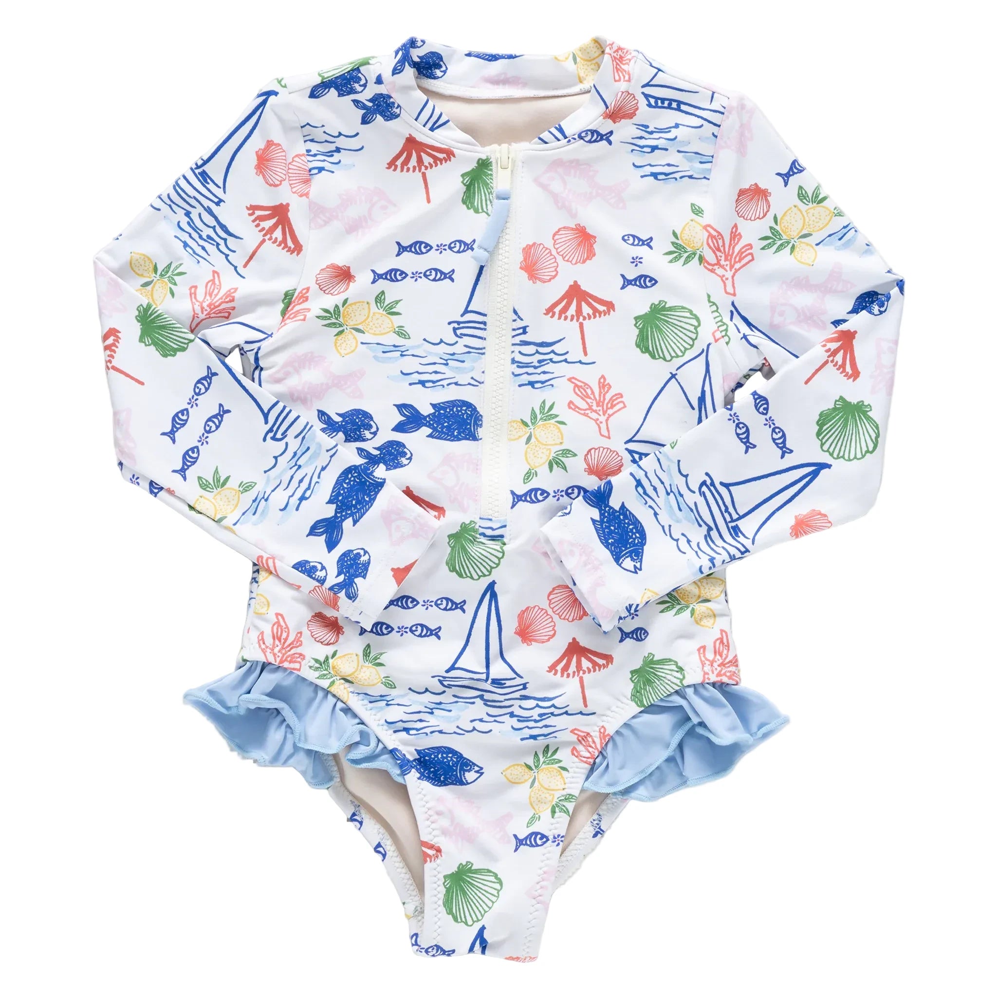 Girls Arden Suit in Island