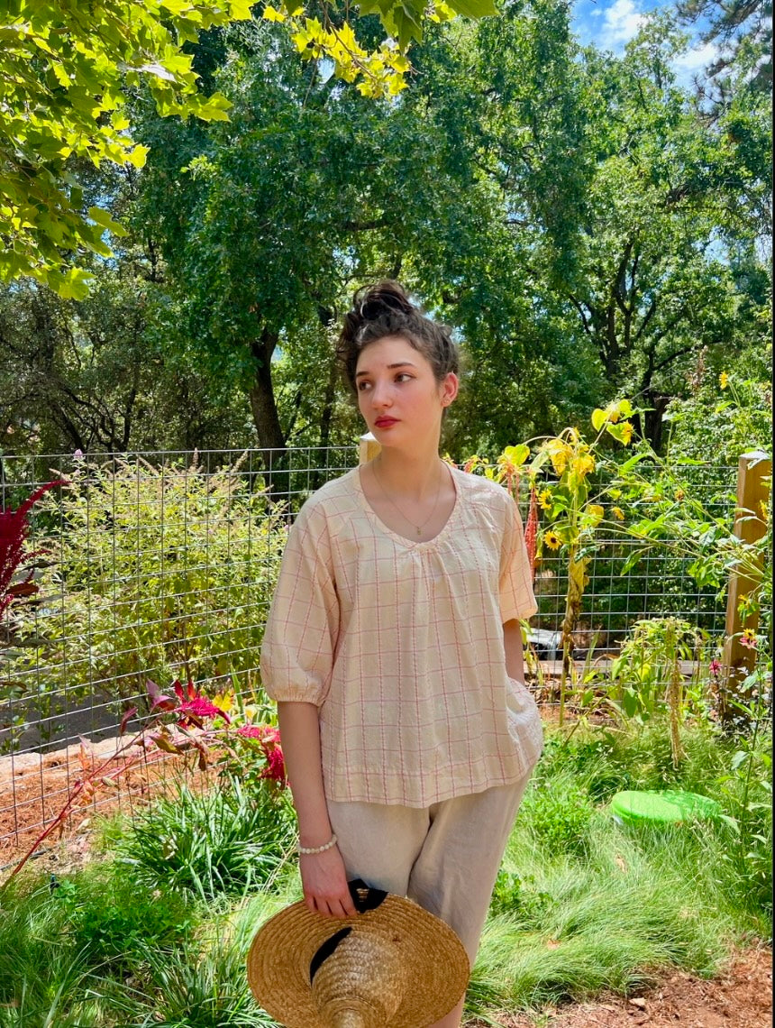 Gigi Blouse in Pale Peach